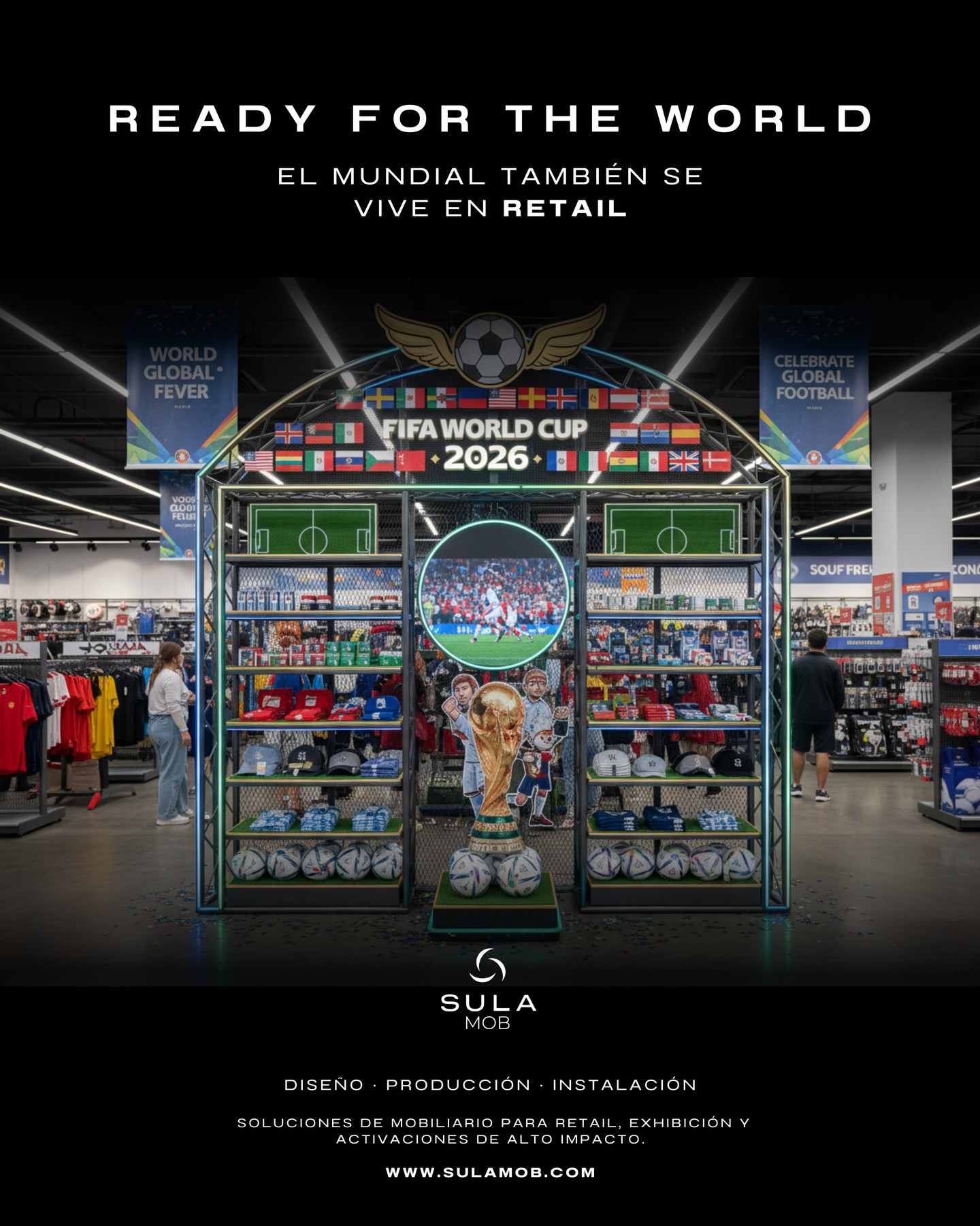 El Mundial no solo se juega en la cancha.
También se vive en el retail.
Durante el Mundial, las marcas enfrentan uno de los mayores retos operativos y de visibilidad: campañas simultáneas, alto tráfico en tienda y ejecución a gran escala en múltiples puntos de venta.
En SULA MOB somos expertos en la fabricación de mobiliario comercial para el Mundial, desarrollando soluciones que responden a la operación real del retail:
• Góndolas personalizadas
• Corners de marca
• Exhibidores en madera y metal
• Activaciones comerciales
• Mobiliario diseñado para alto tráfico
Diseñamos, fabricamos e instalamos con una visión industrial, cuidando tiempos, calidad y consistencia en cada punto de venta.
El Mundial exige socios que sepan ejecutar.
Nosotros fabricamos el mobiliario que lo hace posible.
SULA MOB
Expertos en fabricación de mobiliario comercial.
#Mundial2026 #MobiliarioComercial #RetailMéxico #SulaMob #reatilmundial2026