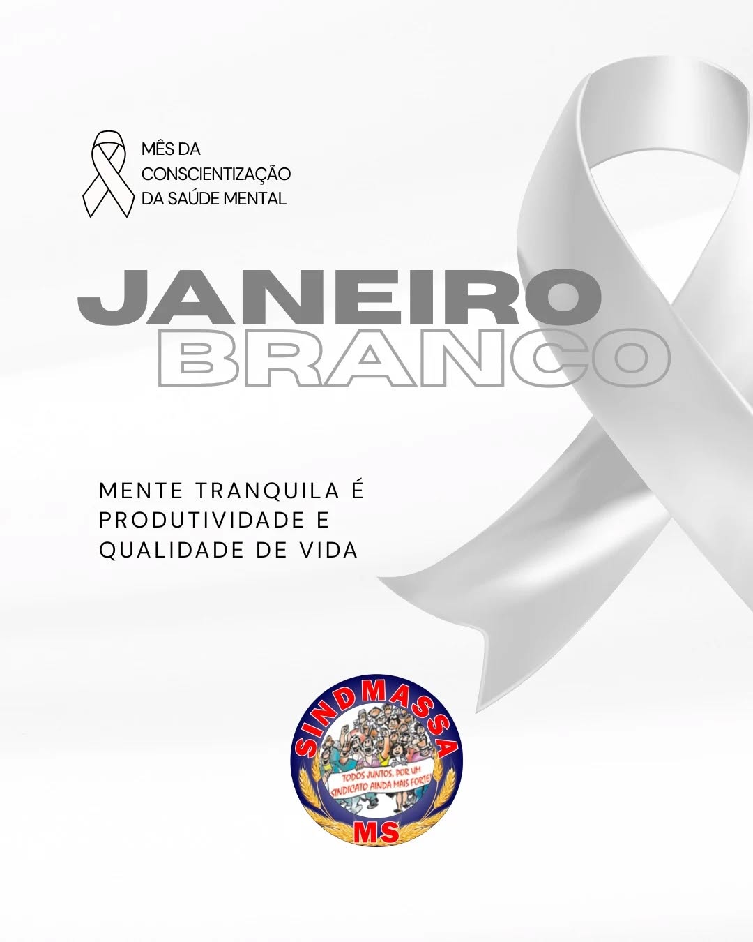 Janeiro Branco: Sua mente também precisa de alimento.
Na indústria da alimentação, a gente trabalha duro para garantir o alimento na mesa de todos.
Mas quem cuida de quem produz? 🍞🤍
O SINDMASSA MS abraça a campanha #JaneiroBranco.
A saúde mental no ambiente de fábrica é fundamental.
Pressão excessiva e falta de segurança adoecem.
Em 2026, conte com o seu sindicato para lutar por um ambiente de trabalho mais saudável e humano.
Se precisar de apoio, nos procure!
#SindmassaMS #MatoGrossoDoSul #IndustriaDeAlimentos #JaneiroBranco2026 SaudeMental TrabalhadorValorizado SindicatoAtuante