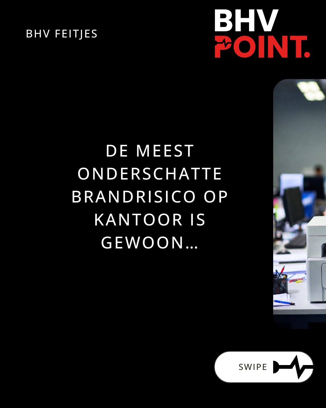 Printers & toner. Je hebt er minimaal 1 op elke verdieping. Ze staan aan, Ze worden warm, Heet. Tonerpoeder is brandbaar. Papier ligt erin, Stofdicht? Nee. En dan: vonken, rook, brand.
In Nederland zijn printers een van de meest onderschatte brandrisico’s op kantoren. Vooral oude
laserprinters en goedkope toners.
Wanneer is jullie laatste printeronderhoud geweest?
Of staat-ie gewoon altijd aan tot-ie het begeeft?
#veiligheid #safetyfirst #bedrijfshulpverlening #BHV #ehbo #veiligheidsbewustzijn
#bedrijfsveiligheid #veiligewerk #noodsituaties #levensreddendhandelen #praktijkgerichteopleiding
#eerstehulp #AED #brandpreventie #printer #toner #kantoorbrand #BHVpoint #TeamBHVpoint
#BHVpointTraining #putten #Veluwe #Ermelo #Harderwijk #nijkerk