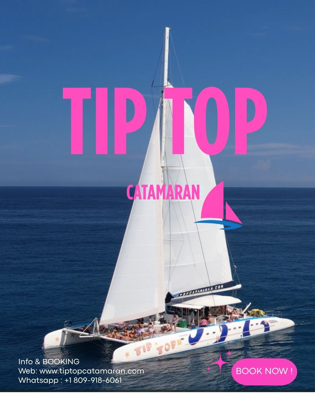 🌊 Who is up for the adventure ?
Would you like to know our upcoming dates and availability ?
✅ Option 1 > Text to our Whatsapp + 1 809-918-6061
✅ Option 2 > Book on our website www.tiptopcatamaran.com
#sosua#catamaran#republicadominicana🇩🇴 #allinclusivetrip #sailingboat