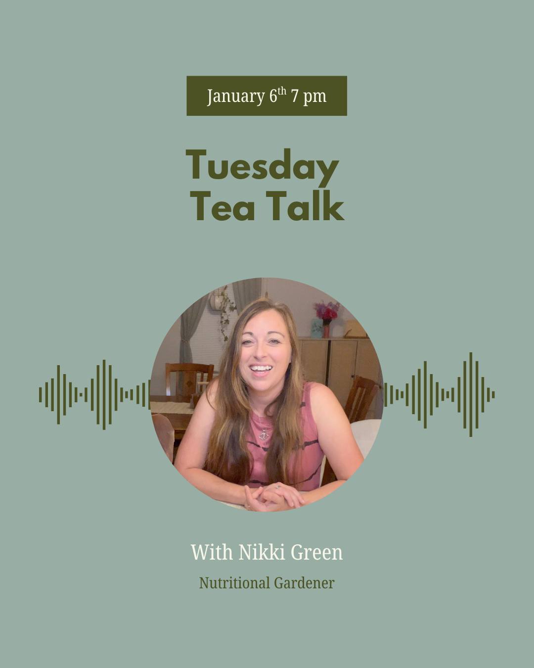 Tonight is the night see you all at 7pm CST
https://www.greensproutliving.com/event-details/tuesday-tea-talk