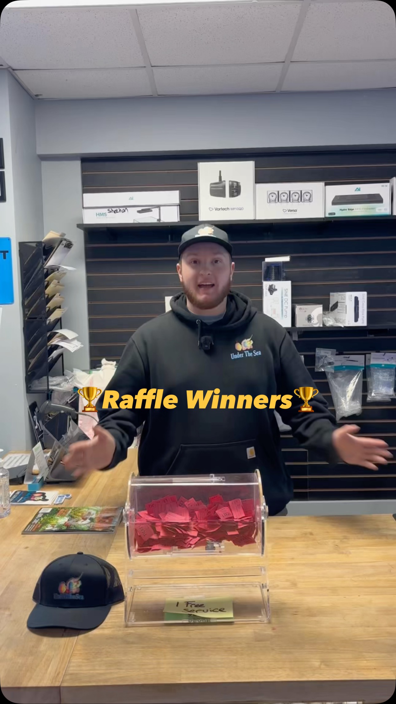 Congratulations to Mark McCrorey! 🏆
You’re the winner of our December raffle and have earned a FREE service! Thank you for being part of the Under The Sea family.
Please stop by or message us to get your service scheduled.
And thank you to everyone who entered! More raffles and giveaways coming soon! 🐠✨