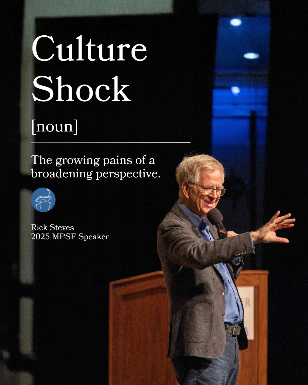 While most people shy away from culture shock, Rick Steves runs toward it.
His MPSF speech was a powerful reminder: step out of your comfort zone, embrace the unfamiliar, and watch your perspective expand.
Join us this season with Anthony Ray Hinton, Ken Burns, Secretary Pete Buttigieg, and more.
🎟️ Subscribe to our Oakland venue (sold as a series only): speakerseries.net