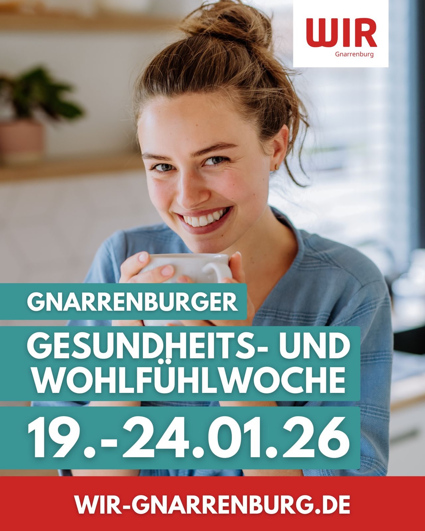 Gesundheits- & Wohlfühlwoche in Gnarrenburg
19.01.2026 – 24.01.2026
Mitmachen, ausprobieren, durchatmen:
Der WIR Gnarrenburg e. V. lädt erstmals zur Gesundheits- und Wohlfühlwoche ein.
Eine Woche lang dreht sich alles um Bewegung, Entspannung, Prävention und mentale Gesundheit. Gemeinsam mit regionalen Praxen, Gesundheitsanbietern und vielen weiteren Unternehmen aus der Region ist ein abwechslungsreiches Programm für Jung und Alt entstanden.
Zahlreiche teilnehmende Unternehmen gestalten die Woche mit vielfältigen Angeboten, darunter Kurse, Vorträge, Workshops und Mitmachaktionen an verschiedenen Orten in und um Gnarrenburg – ergänzt durch Einkaufsangebote sowie Impulse rund um gesunde Ernährung.
Alle Vorträge sind kostenlos.
Thematisch reicht das Spektrum von Rückengesundheit und Stressbewältigung über Bewegung und Atemarbeit bis hin zu Ernährung und Elternimpulsen. Die Gesundheits- und Wohlfühlwoche lädt dazu ein, Neues auszuprobieren, sich zu informieren und bewusst Zeit für das eigene Wohlbefinden zu nehmen.
Alle Angebote, Termine, Ansprechpartner und Informationen zur Anmeldung findest du auf unserer Website:
www.wir-gnarrenburg.de
#wirgnarrenburg #gesundheitswoche #wohlfühlwoche #gnarrenburg #gesundheit