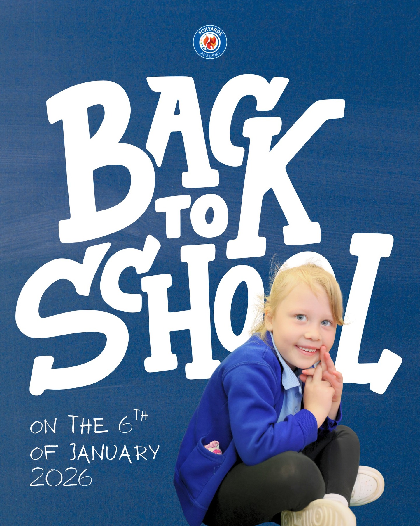 We’re back tomorrow 🎒✨
Foxyards returns to school on 6th January 2026.
We hope you've had a lovely break over Christmas and New Year. We can’t wait to welcome everyone back into school for the start of a new term!
