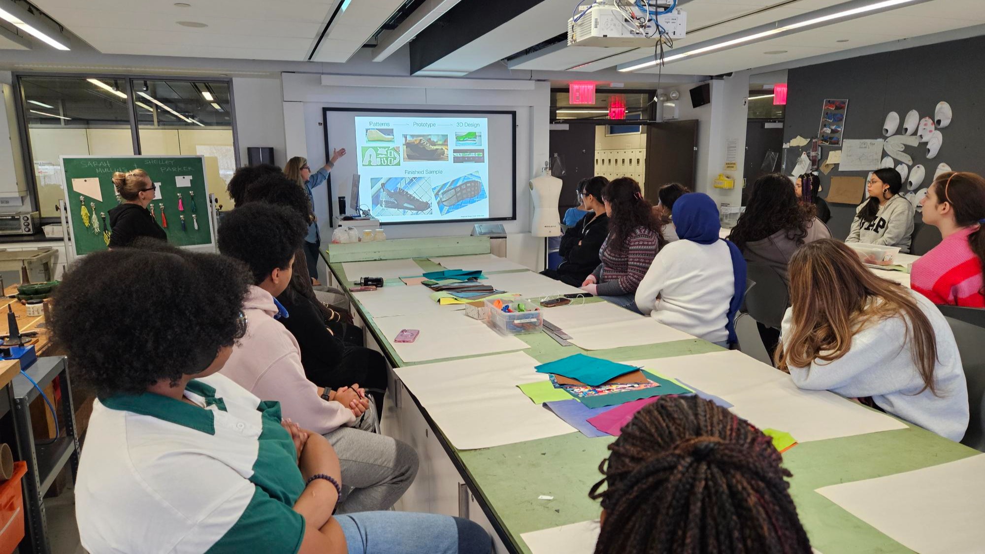 Mrs. Alexander and Mrs. Farrelly's Junior Fashion Design class went on a fabulous field trip to the Accessories Department at FIT.
First, students learned all about the Accessories major and the overall structure of the school.
Then, they had a personalized tour of the school and made their very own leather tassels! it was an informative and enjoyable trip!
Thank you
Fashion Institute of Technology