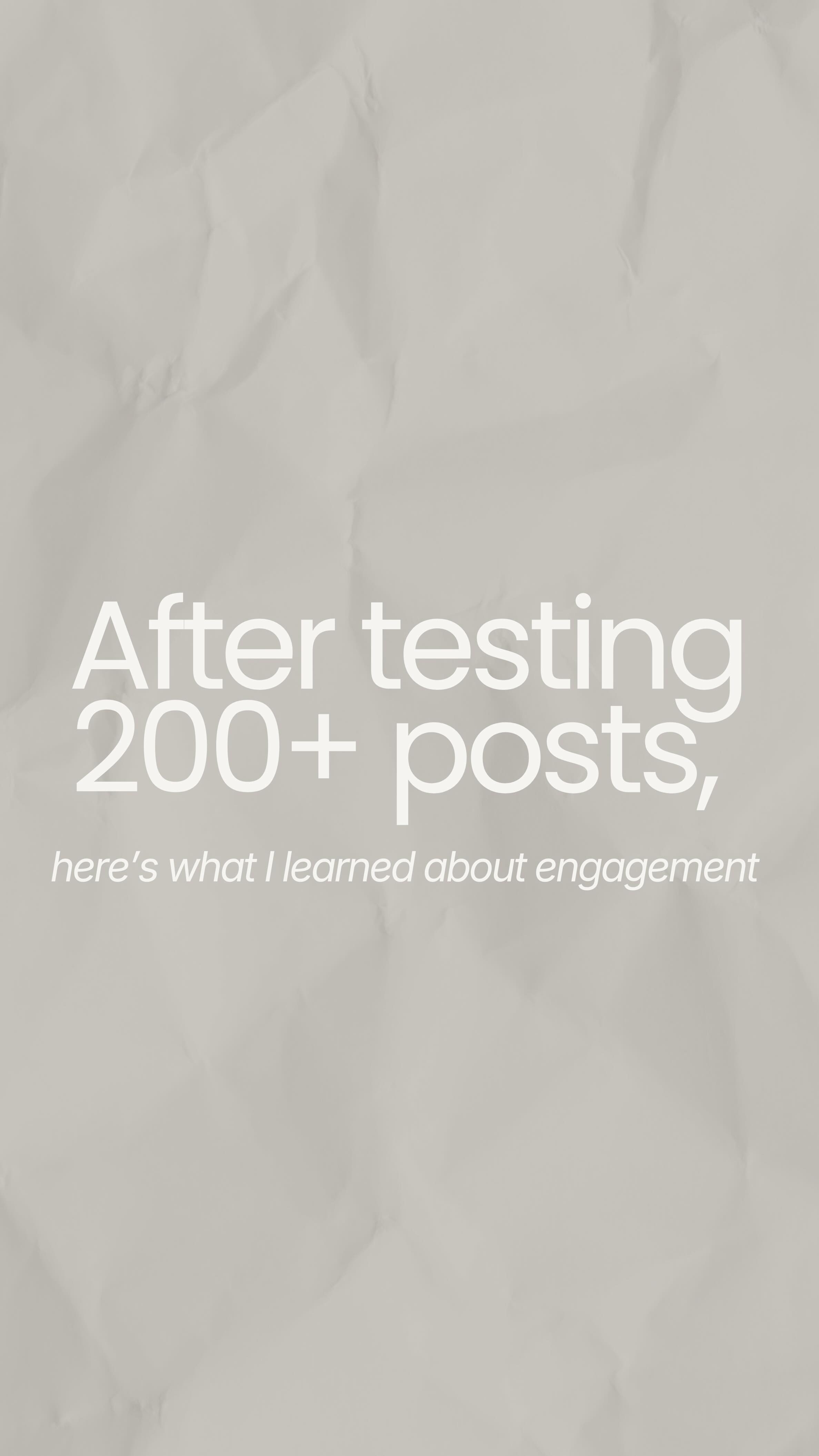 Experience changes how you measure success.