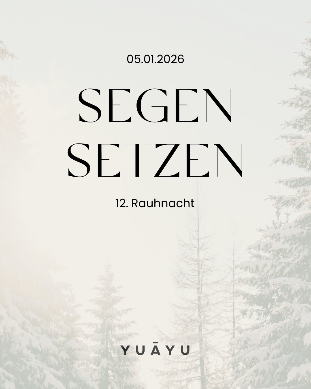 Wir schließen die Rauhnächte mit einem kraftvollen Abschlussritual.🕯️
Ritual: Beende die Rauhnächte, indem du für dich einen Segen formulierst und ihn laut aussprichst.🌬️Räuchere mit Ambient No.1 oder No.2, je nachdem, ob du eher Erdung oder Beruhigung brauchst.
Teilst du mit uns deinen Segen?
#rauhnächte #segen #yuayu