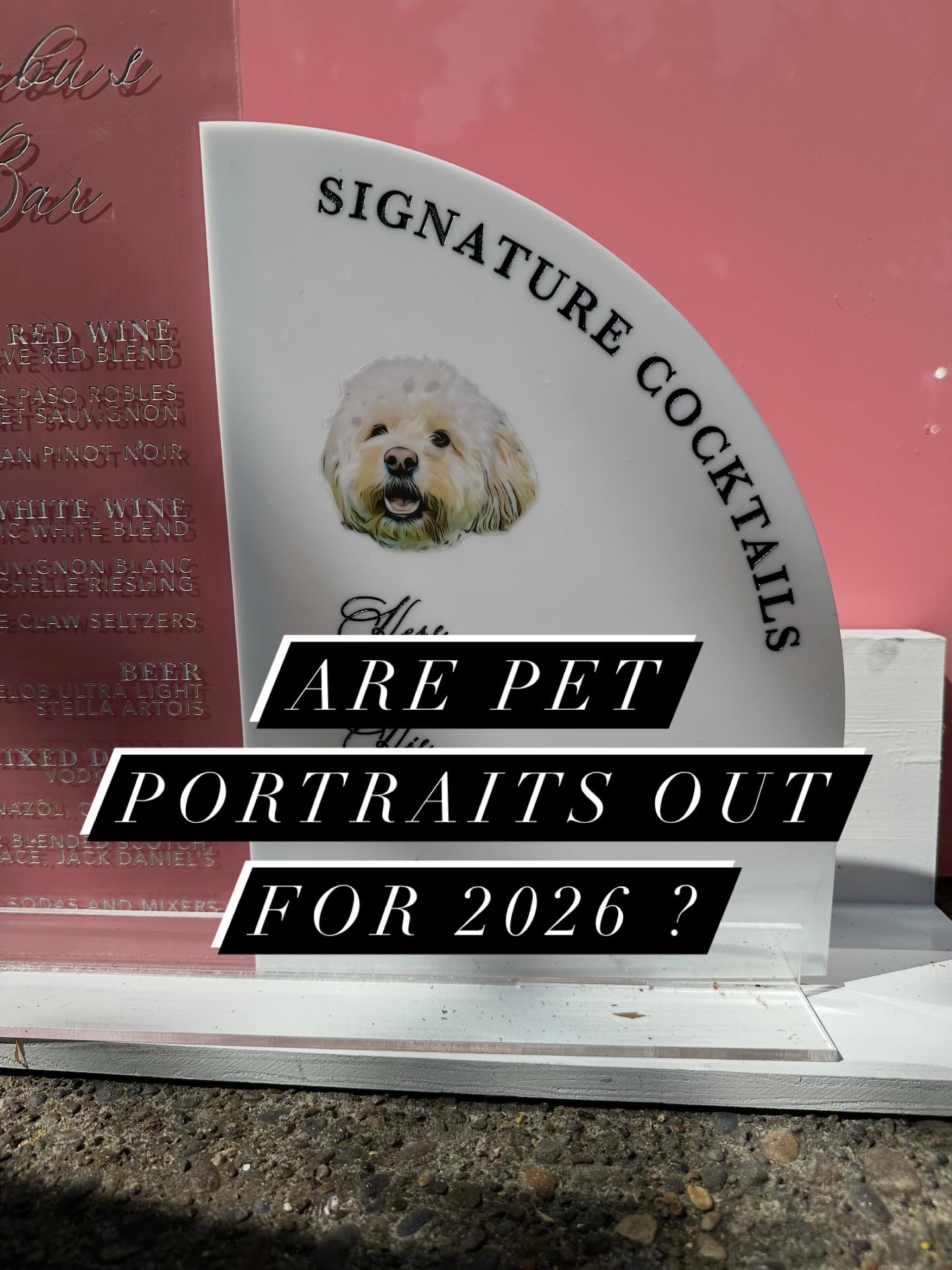 When I scroll back through my camera roll, I get to 2024 and have a huge number of other people‘s pets that I used for portraits present, scrolling forward to 2025. There was definitely a significant drop off. It felt like for a while everyone wanted their dog or their cat to either physically be at the wedding or be represented somewhere, so I’m just curious if this trend has died out with more weddings trying to achieve a high-end luxury feel— or maybe people just aren’t buying or adopting as many pets? Just curious if anyone has noticed the same pattern and what the general thoughts are! There’s no wrong answer, I love getting to do all the pet portraits and either placing a sketch of them in your invitation suite or own cocktail napkins is a very sweet tribute, but also just celebrating with your pet after the wedding is OK too ;) #lettersanddust #customsigns #weddingsigns #custominvitations #petsatweddings