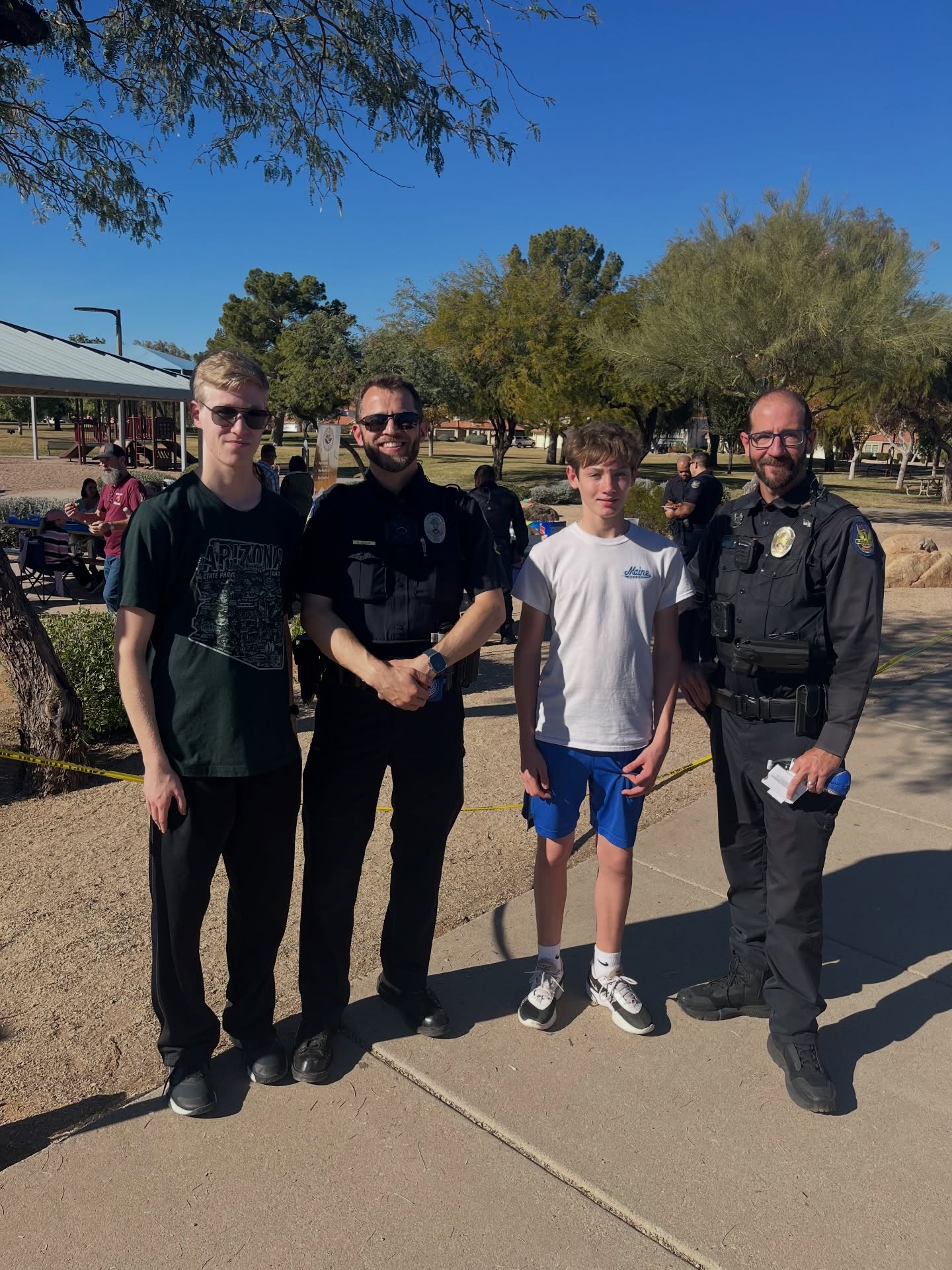 National Law Enforcement Appreciation Day is a good reminder that appreciation starts at home. Because we don’t have any law enforcement in our family, I’ve tried to be intentional about taking my younger two boys to community events where they can meet local officers, and even to tour Scottsdale’s Police Headquarters.
I want my sons to know law enforcement is a noble profession—made up of people who choose to serve, protect, and care for others. In a culture that doesn’t always treat officers that way, it’s important to me that my boys grow up with respect and gratitude for those who wear the badge.
When kids have the chance to meet officers in person, ask questions, and see where they work, it builds familiarity, trust, and understanding. I’m thankful for the officers who take the time to connect with families and kids, as it leaves a lasting impression. Thank you for all you do for our communities 💙
#backtheblue #supportpolice #scottsdalepolice #lawenforcementappreciation #lawenforcementappreciationday