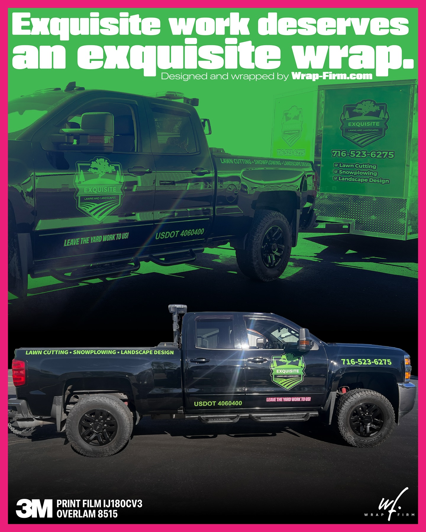 Exquisite work deserves an exquisite wrap!
Custom company decals and tinted windows for @exquisite_lawns_and_landscapes
-
Book Today!
✅ Call (716) 714-9727
✅ Email Sales@wrap-firm.com
✅ Visit wrap-firm.com
-
#wrapfirm #wrapfirmwny #caraccessories #cars #reelsofinstagram #reels #ppf #paintprotectionfilms #paintprotectionfilm #ceramiccoatings #cardetailing #3m #averydennison #commercialwraps #commercialwrap #rangerrover #carwrap #carwrapper