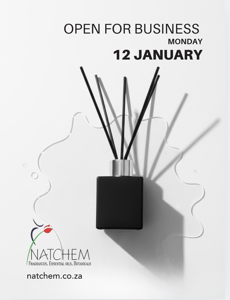 Natchem opens this Monday 12 January !
Your trusted supplier of fragrance oils and packaging.
CONTACT NATCHEM on the 12th of January 2026
☎️ Telephone: 010 010 6174
📲 WhatsApp: 082 331 4508
📍 Address: 11/15 Bundo Road, Sebenza, Edenvale
🔗 https://linktr.ee/NATCHEMPTYLTD
#CustomPackaging #FragranceOilsSA #2026 #new
