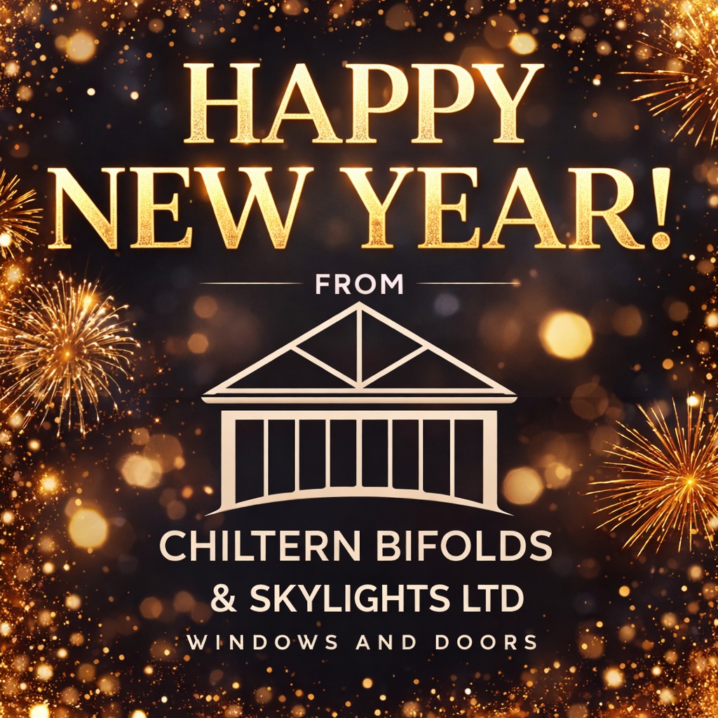 Happy New Year from Chiltern Bifolds & Skylights Ltd ✨
Here’s to opening new doors, letting in more light, and creating stunning spaces throughout 2026.