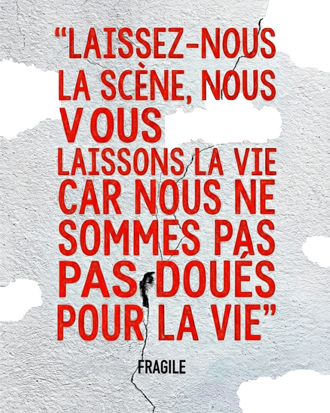 Des phrases qui résonneront à nouveau très bientôt au Théâtre Molière. ✨ En attendant, elles rythment les répétitions des comédiens !
🗓️ Au programme du festival :
🔹 Vendredi 16 janvier : FRAGILES (Montage de textes)
🔹 Samedi 17 janvier : LE CERCLE DES ILLUSIONNISTES d'Alexis Michalik
🔹 Dimanche 18 janvier : INCENDIE(S) de Wajdi Mouawad
🎟️ Pour réserver, le lien est en bio !
📍 Théâtre Molière
153 Rue saturne, 31140 Launaguet