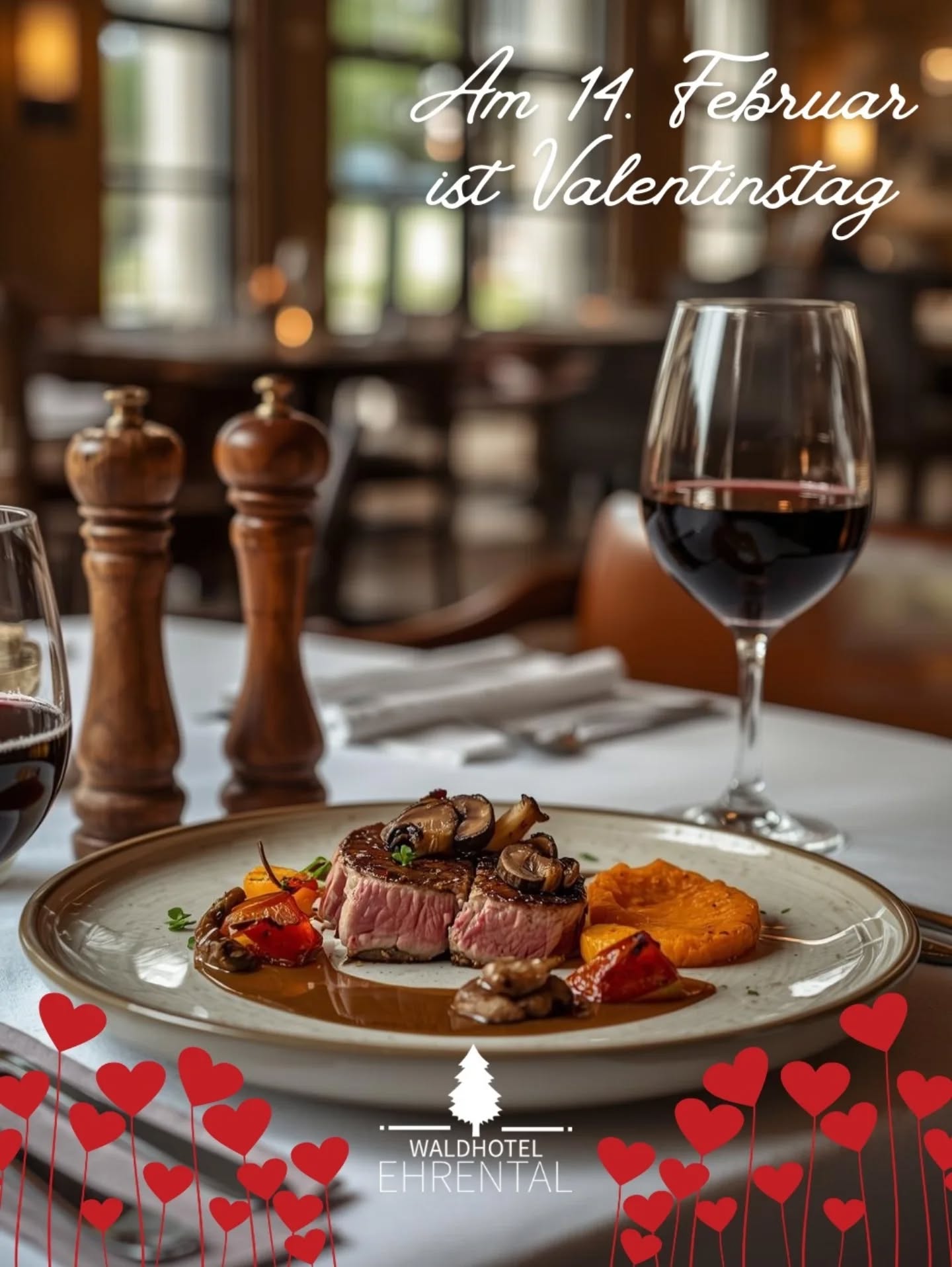Liebe liegt in der Waldluft! 🌲❤️
Hand aufs Herz: Wie viele Jahre geht ihr schon gemeinsam durch dick und dünn? Zum Valentinstag im Waldhotel Ehrental möchten wir eure Beständigkeit belohnen!
Der Clou: Bringt zu unserem romantischen Valentinsmenü einfach eure Hochzeitsurkunde mit (ja, wir meinen das ernst! 😉). Pro vollem Ehejahr schenken wir euch 1 % Rabatt auf den Menüpreis! 🥂 40 Jahre verheiratet? Dann gibt’s satte 40 % Rabatt!
Genießt unser 4-Gänge-Menü „Zeit für Liebe“ für 48 € p.P. mit Highlights wie: ✨ Rieslingschaumsüppchen „Der erste Kuss“ ✨ Kalbsrücken „Hochzeit“ ✨ Dunkles Mousse „Verführung“
Sichert euch euren Tisch im Grünen und feiert eure Liebe bei uns im Ehrental. Wir freuen uns auf euch und eure Geschichten!
📍 Jetzt reservieren: 03683 6890
#WaldhotelEhrental #Schmalkalden #Valentinstag #Ehejubiläum #LiebeGehtDurchDenMagen #ThüringerWald #zeitfürwald🌿