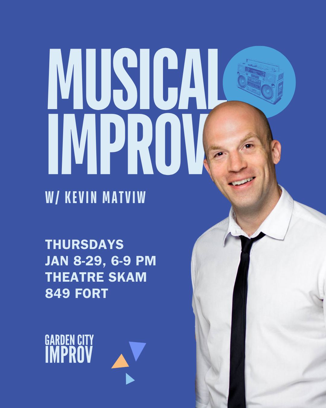 Wanna learn how to make up songs on the spot? 🎤✨ Musical Improv starts Jan 8th @theatreskam
Join Second City veteran Kevin Matviw for this high-energy class! Over four weeks, you’ll learn how to improvise lyrics, choruses, and full musical numbers with live accompaniment and backing tracks.
Whether you’re soloing or jumping into an ensemble, you’ll gain confidence, learn song structure, and best of all, have a blast letting your voice lead the way (pitch-perfect not necessary).
Spots are limited - sign up today!
#yyj #victoriabc #learnimprov #gardencityimprov #yyjcomedy #musicalimprov