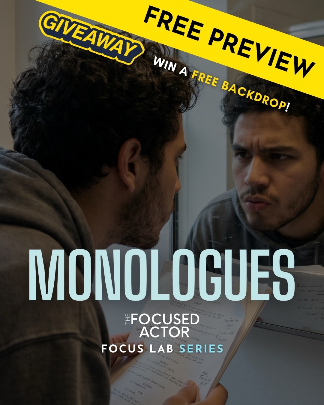 Introducing the Focus Lab Series!
Focus Lab Series = your monthly virtual acting intensive.
Fast, simple, and specific—so you leave with tools you can actually repeat (not “inspiration” you forget by Tuesday).
Lineup’s in the carousel.
Which ones are you excited about?
#stayfocused #actorlife #actingtips #intensives #actingclass