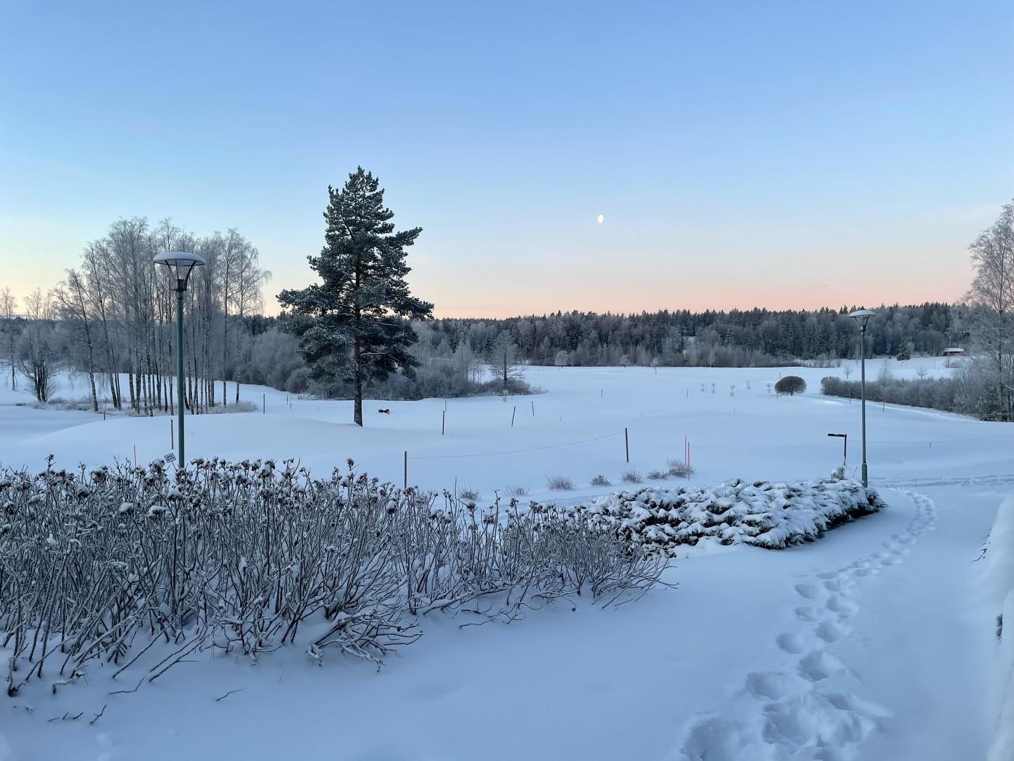 Aamun tilanne. -18 C