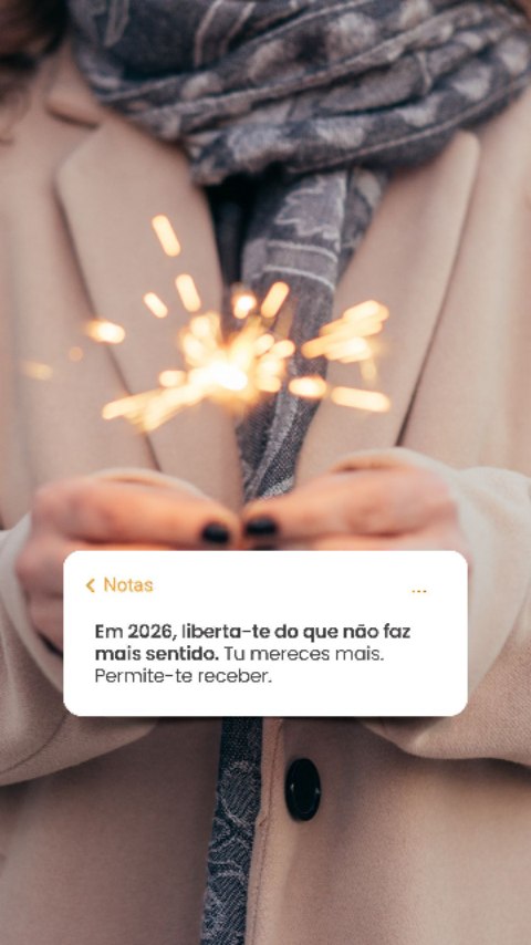 Quantas vezes mantemos coisas ou situações na nossa vida que já não nos servem… por medo de mudar, por “segurança” ou apenas por hábito?
2026 pode ser diferente. Pode ser o ano em que deixas ir o que pesa, o que te esgota, o que já não te acrescenta.
Cria espaço para o que realmente importa. Para a tua visão. Para o teu crescimento. Para o teu negócio. Para ti.
Se queres que 2026 seja um ano de transformação, responde a esta pergunta: o que vais deixar ir este ano para dar espaço ao que mereces receber? 👇