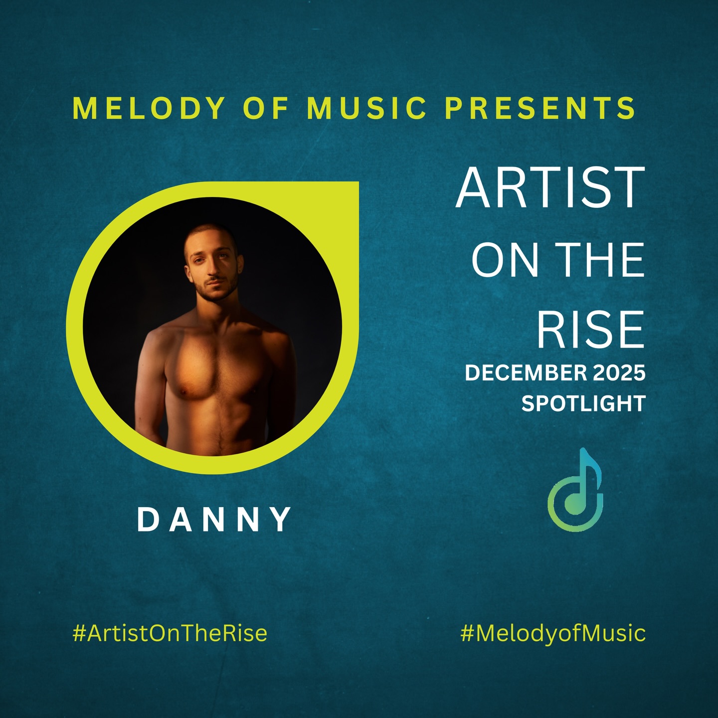 A name you’ll be hearing everywhere @dannyrealreal Stay tuned. 🔊 #MelodyOfMusic #NextUp #artistontherise #danny #toyota