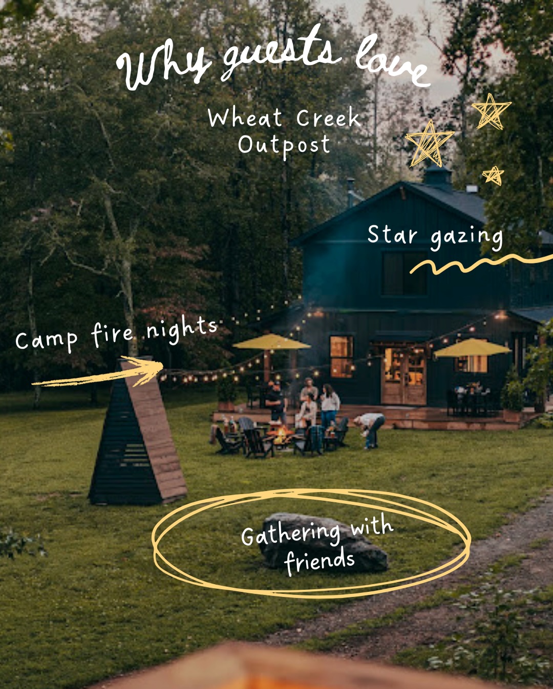 We’ve been open just over 4 months! See why our guests love staying at Wheat Creek!