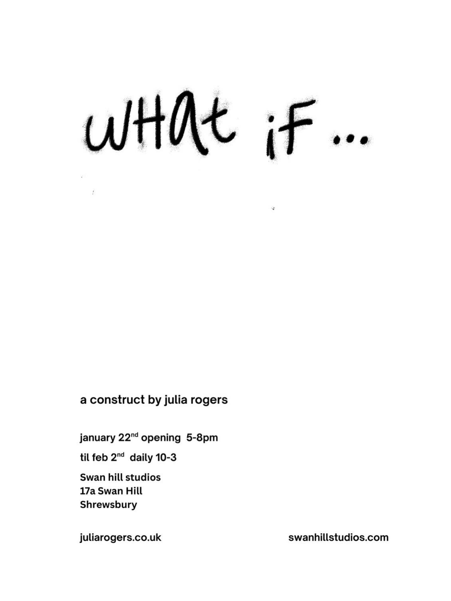 We kick off our Gallery calendar with What If… a construct by Julia Rogers
Julia Rogers has developed this body of work on different realities, where she reinterprets omens and elevates the ordinary in a sideways glance at the search for meaning.
“An exquisite jewel, so personal but so easy to connect with - completely sent me off into my own memories and relationship with family, objects and life journey. Do not be fooled by the apparent simplicity of presentation - this will transport you.”
Her search for meaning has always been present. Since she was young she has been a ritualistic follower of the old adage ‘See a penny, pick it up, then all day you’ll have good luck’. It wasn’t until Sep 2014 when she started to take it more seriously, documenting and preserving her found ‘luck’. Her collection has inevitably grown since then, as did the problem of how to present them. Her luckiest day, months, years, places and sides are her metrics and in this exhibition she has had to take up the role of cartographer as she explores this intangible concept.
This show looks at prediction, hopes and desires in these uncertain, chaotic times through thought provoking connections, humour and nostalgia. We look to the stars and we tremble before our gods, we predict our fate, we see shepherd’s delight. We assign meaning to all manner of things in order to have hope, to believe in something bigger than us, that there is a plan and we have a part to play, we find comfort in certainty, predictability.
What Rogers has been able to do without doubt is to extract the data to predict the most likely days to find a coin and which way up they may be. Feeling lucky, finding something can make you feel good. It gives hope. She looks to the stars and sees her children, her family, her love.
Are you feeling lucky?
Private View: Thursday 22nd January 5pm - 8pm Please RSVP link in bio.