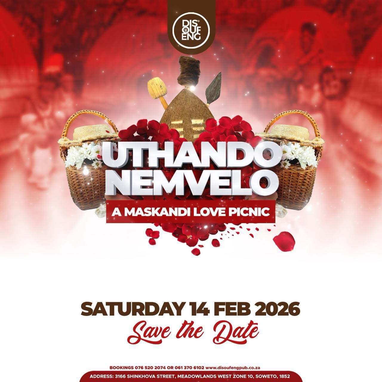 💫We Care About Your Experience At Uthando Nemvelo “A Maskandi Love Picnic”
So Let Us Know Which Artist/DJ You would Like To See On The LineUp.
❤️❤️❤️
#uthandonemvelo
#valentinesday
#besturbanlifestyle
#lovemonth