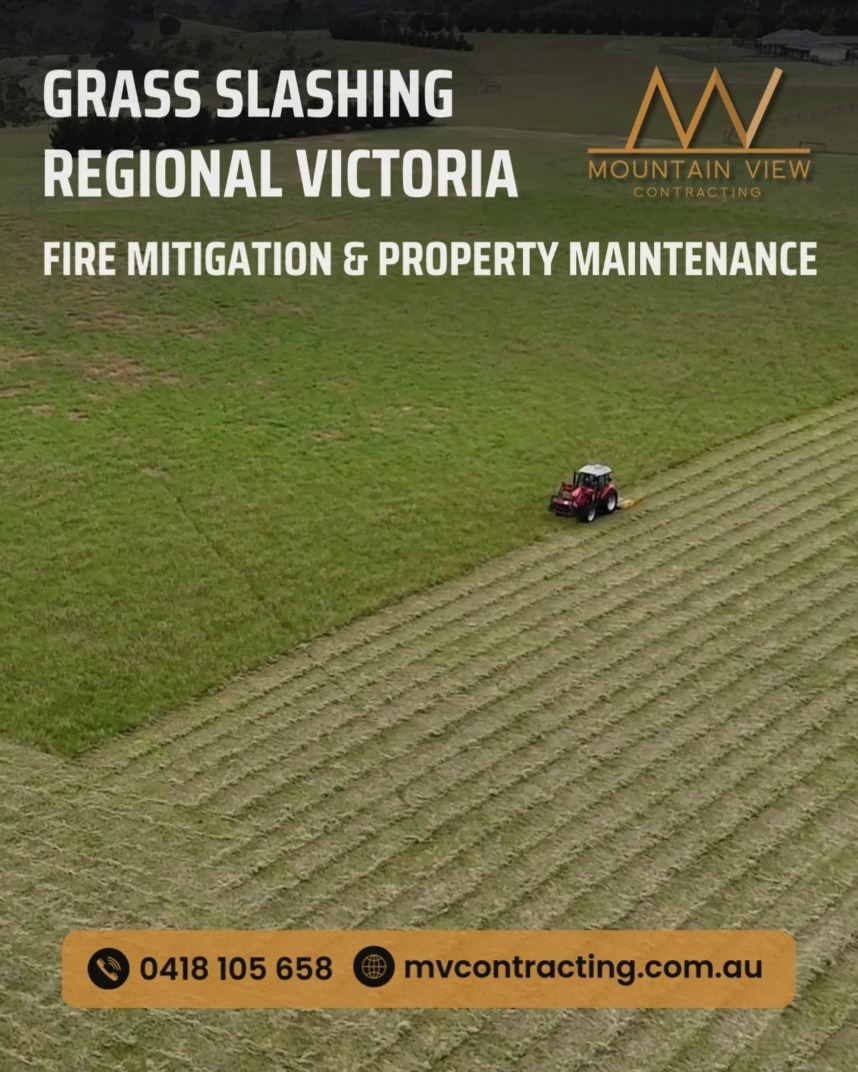 From small paddocks to large acreage, Mountain View Contracting delivers efficient grass slashing to reduce fire hazards and improve property presentation across regional Victoria.
Contact Paul via messenger or the MVC website for a free quote.
.
.
.
.
.
#mountainviewcontracting #mvcontracting #earthworks #gisborne #macedonranges #ballarat #mitchellshire #creswick #daylesford #trentham #glenlyon #ashbourne #tylden #lyonville #hepburnshire #mtalexandershire #harcourt #castlemaine #maldon #woodend #lancefield