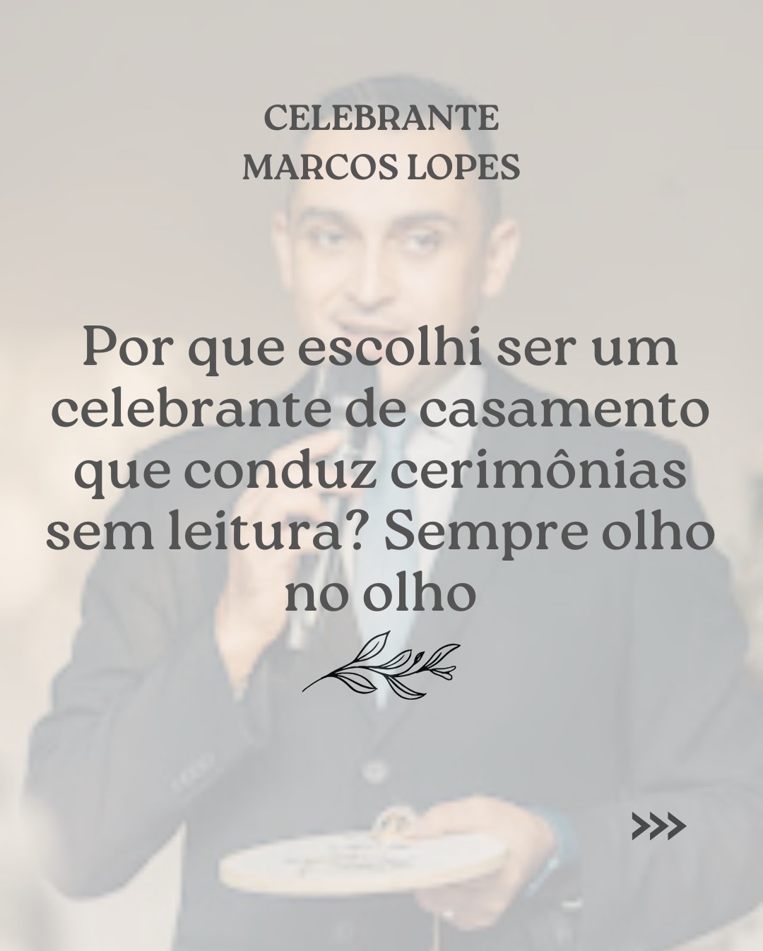 Texto do blog pra cá!
Sobre cerimônia sem leitura
❤️