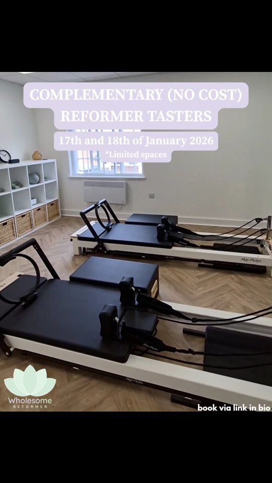โจ๏ธ Complementary (no cost) Reformer Pilates Taster Sessions โจ๏ธ
Join us for an introduction to reformer pilates - calm, supported and beginner-friendly.
As a thank you, those who attend will receive an exclusive discount code to continue their pilates journey.
Limited spaces available.
๐ 17th and 18th of January 2026
๐ book via link in bio