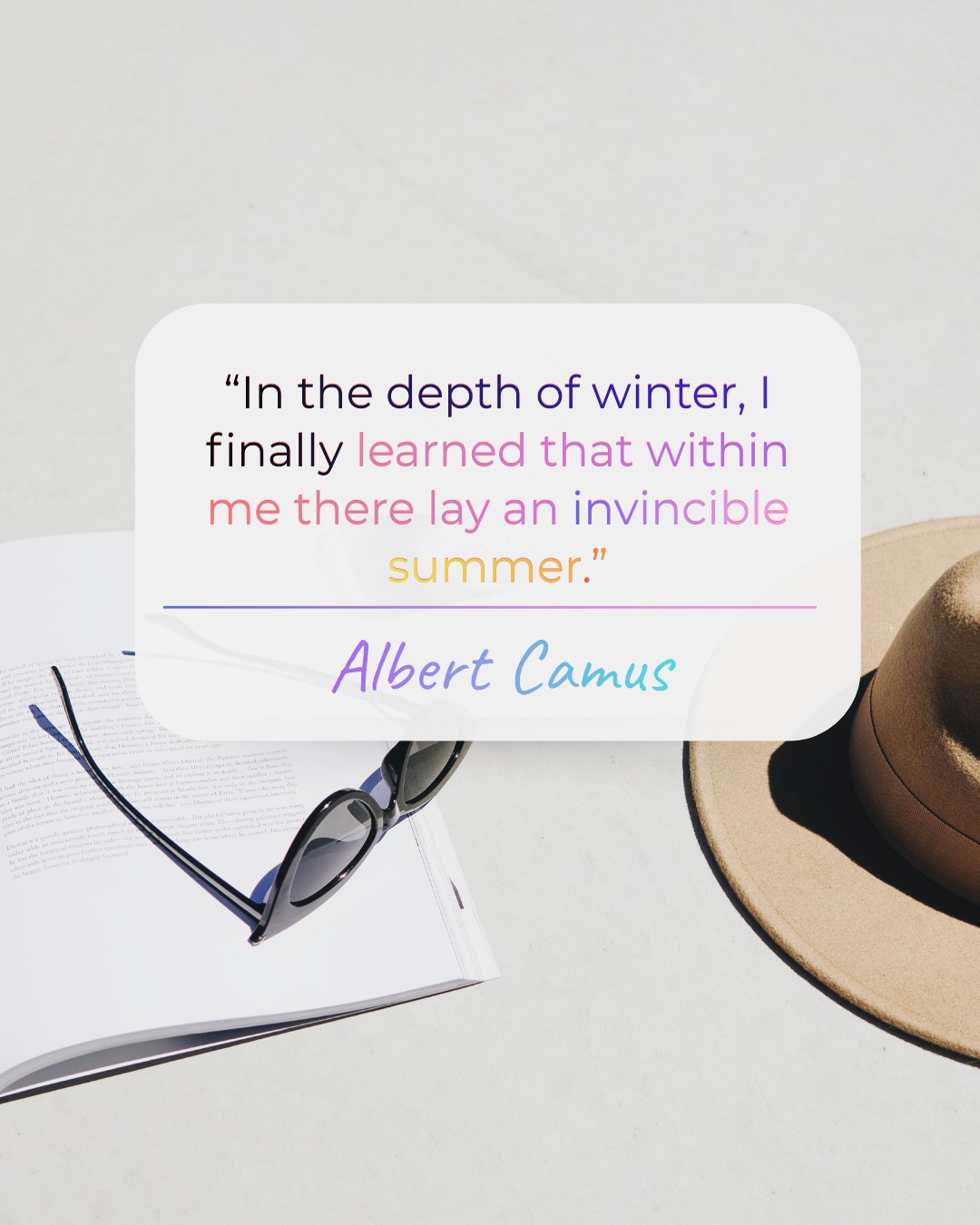 “In the depth of winter, I finally learned that within me there lay an invincible summer.”
Albert Camus
#innerlight #innerstrength #resilience #hopewithin #personaldevelopment