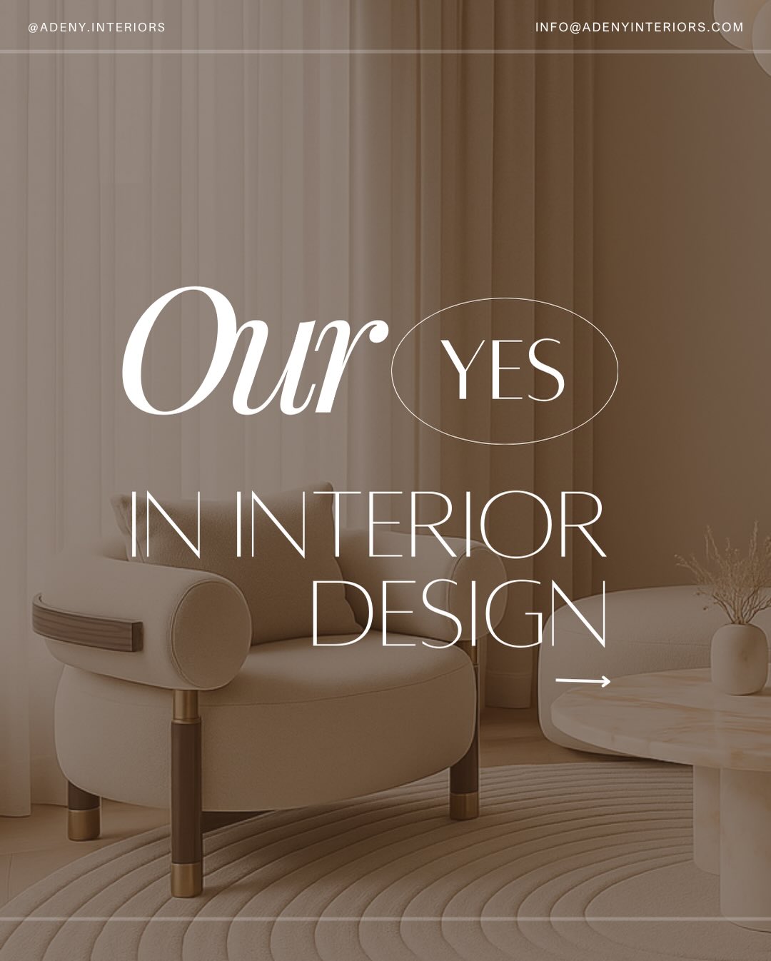 These are the design elements we stand by. Timeless, intentional, and never random.
Adeny Interiors