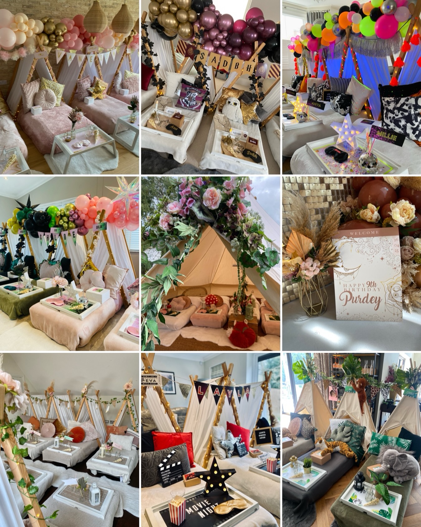 C u s t o m e r T o p N i n e
⭐️⭐️⭐️⭐️⭐️
We like to have a little look back at our year’s bookings, to see what’s been popular, however we already knew which was top of the pops by a mile!
Over double the amount of bookings to the theme in second place, was our gorgeous Pink + Gold 🎀🏆 - perfect for indoor sleepovers, bell tents and luxe picnics, customers of all ages booked our most popular theme in 2025.
Second was the ever-popular and magical Harry Potter🦉⚡️, followed closely by Let’s Glow Crazy 🩷🧡🖤
Then came a new one - our Wicked theme which was popular for indoors and bell tents, all with added fabulous balloons to finish off the look 🩷💚
One of our OGs, Enchanted Woodland, had a boost last year which was lovely to do again as we hadn’t had a booking for a couple of years 🍄.
In joint 6th pace with Boho Princess, was another new style - Celestial Boho🌙✨- which we created originally for Sleepylily Squad OG member, Saffie, for a luxe picnic party back in 2022.
Bringing up the rear were perennial faves, Vintage Movies 🎬🍿 and Go Wild 🐆🦧.
What will be this year’s most popular? What is your favourite or what would you like to see us create?!
Our diary is OPEN! So contact us soon if you’re considering a booking - dates go quickly and although we have lots of tents, we hate disappointing people when there aren’t enough spaces 😢
#sleepovertents #luxuryparties #surreybusiness #sleepovers #sleepylily