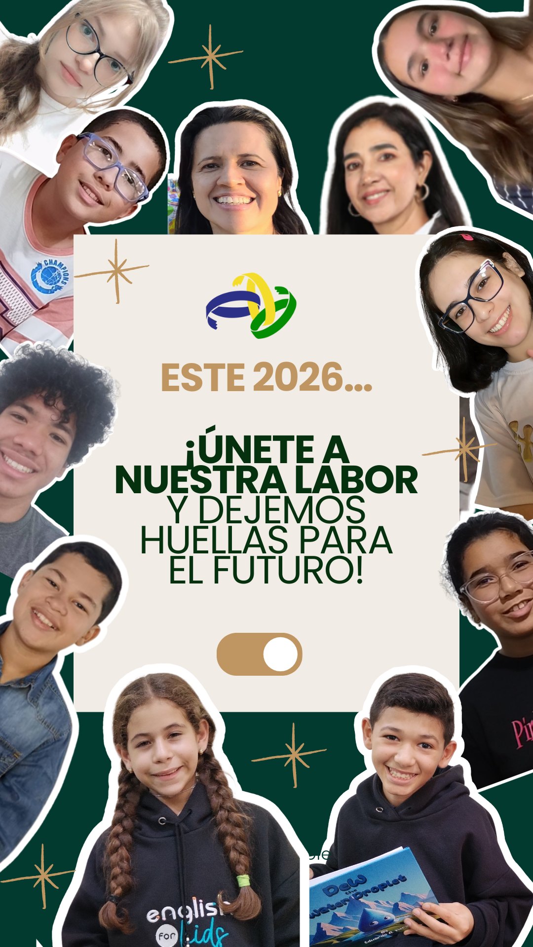 ¡Hay muchas formas de llenar tu 2026 de propósito y transformación! 💡
En @EngagementFound_CA seguimos trabajando por nuestras comunidades, por las juventudes y por un legado de unión cargado de solidaridad.
Cada sonrisa, cada esfuerzo y cada gesto solidario hacen posible nuestro propósito. Te invitamos a sumarte en la construcción de un año 2026 de oportunidades…
Súmate a nuestros programas:
@Geeky.Minds para jóvenes de 13 a 18 años con interés en descubrir su vocación a través de las STEAM. Este 17 de enero inicia la versión en español y cierran las inscripciones para las versiones en inglés y francés ¡No dejes pasar la oportunidad!
@EnglishForKidsVE enseñanza de inglés para niños y adolescentes latinoamericanos y de habla hispana con bajos recursos ¡Tu aporte cambia vidas!
Our Legacy: una comunidad de apoyo, integración, solidaridad y empoderamiento de inmigrantes en Canadá. 🤍
@Engagement_Store Para emprendedores con propósito y compras con impacto social, una elección consciente llega a tí cargada de impacto y calidad.
Sea como voluntario, como aliado o role model, con tu donación y apadrinamiento, o simplemente compartiendo estas oportunidades con otros, ya estás contribuyendo.
💬¡Coméntanos tu interés o experiencia con nuestros programas!
.
.
.
.
#Projects2026 #proposito #volunteering