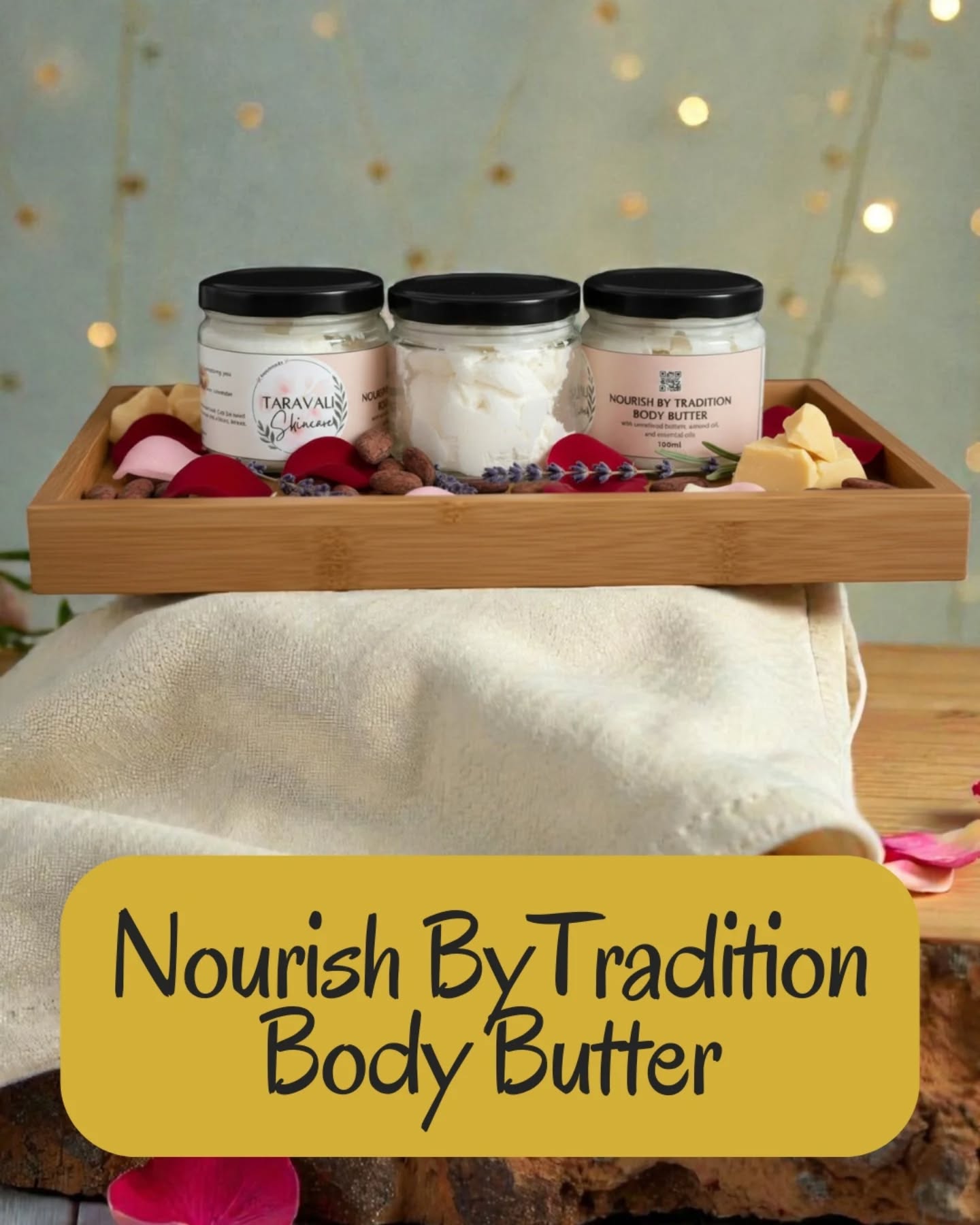 Meet Nourish by Tradition Body Butter, comfort, the old-school way 🤍
Freshly whipped with rich butters, garden lavender, and time-honoured ingredients that deeply nourish, heal dryness, and bring skin back to calm.
No fillers. No preservatives. Just slow, intentional care your skin understands.
Whether it’s tired hands, cracked heels, post-shower self-care, or a quiet night ritual, this butter shows up every single time ❤️
Don't believe me?
Ask Soumya (@soumyasubhadra ), Sara (@freespirited_aquarian ), Akanksha (@akanksha.purohit14 ), and Radhika (@theradh1kas1ngh ) ❤️
Nourish by Tradition is deeply nourishing, multi-purpose, and unapologetically traditional.
Made to order. Because fresh isn’t a luxury, it’s a necessity ❤️
#chemicalfreeskincare
www.taravali.in