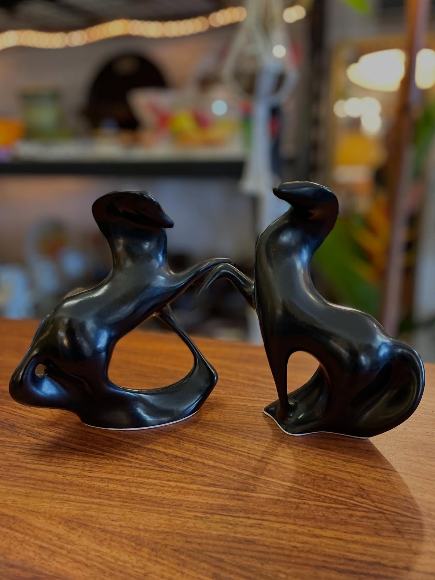 Hi there 2026 💫
I’m taking a slow trot into the new year, shedding, reflecting 🐍 and moving forward into a canter when the time is right 🔥🐎🔥
We are open the rest of the week until Sunday 10.30-4.00
We then move back to our regular hours;
Thursday to Sunday
10.30-4.00
🖤
Bruns community is the best.
What a magical summer it has been so far. The weather, the beach, the people..
I’m so grateful to our past customers and all our new customers that have discovered our little gem of Mid Century Modern delights in our little seaside town of Brunswick Heads
🖤
These gorgeous modernist porcelain stallions are for sale. Made in 1950’s by Jaroslav Ježko for Royal Dux, Czechoslovakia $300 for the pair