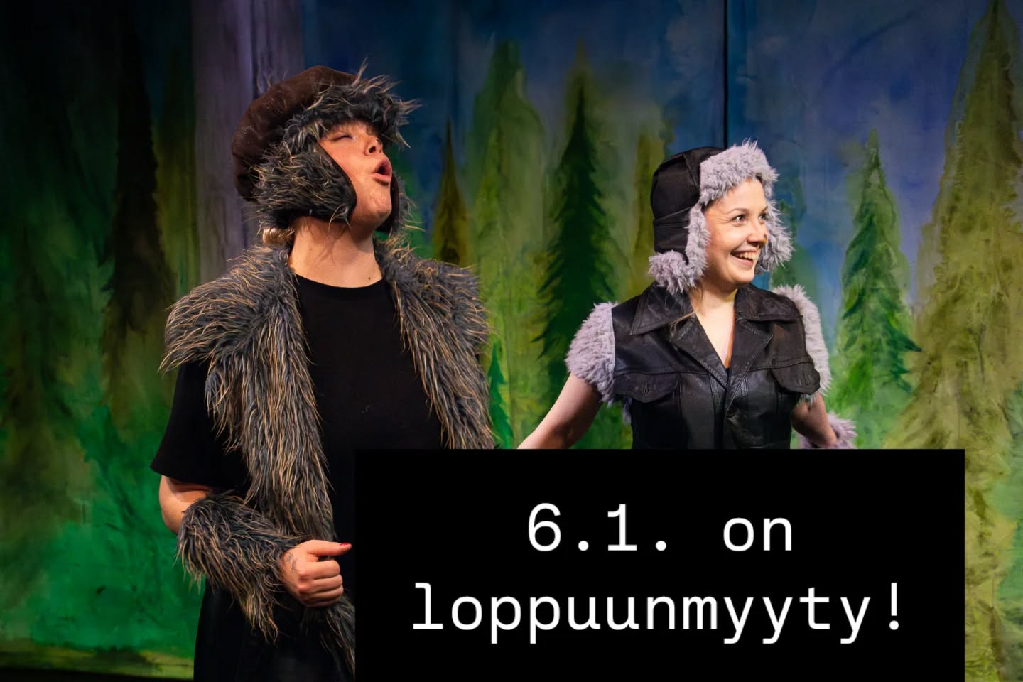 Huominen Ootko mun kaverlji? on loppuunmyyty!🥳 Tilaa muissa jäljellä olevissa 9.1., 10.1
. ja 14.1. näytöksissä.
