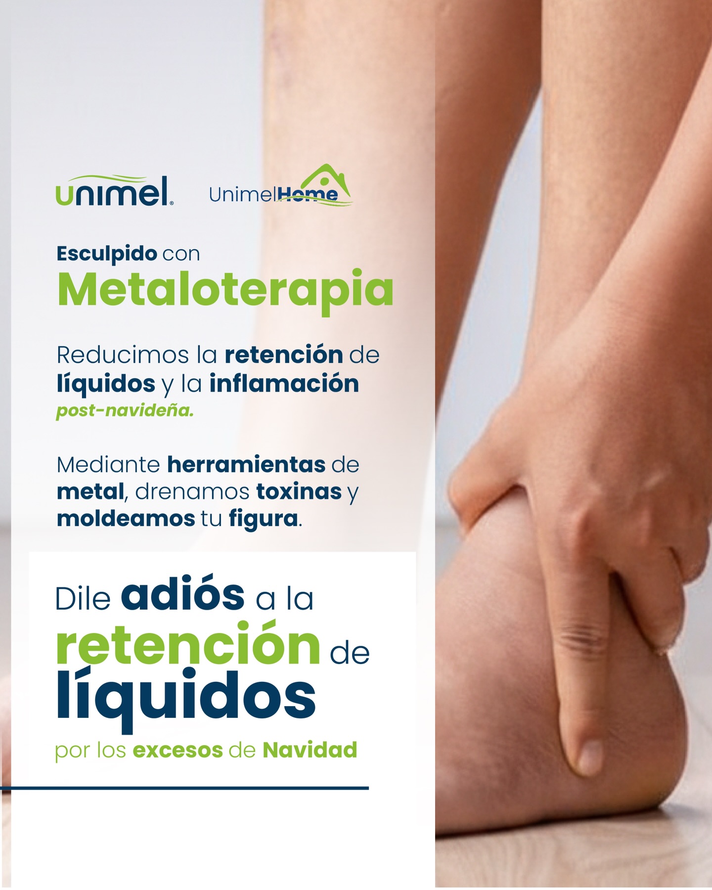 Esculpir tu silueta es posible sin salir de casa. 💫
Dile adiós a la inflamación post-navideña.
Con la metaloterapia, drenamos toxinas y combatimos la retención de líquidos de forma efectiva.
Moldea tu figura y recupera tu ligereza después de los excesos de diciembre. ✨⭐️
#UnimelHome #EsculpeTuCuerpo #Metaloterapia #EliminaToxinas