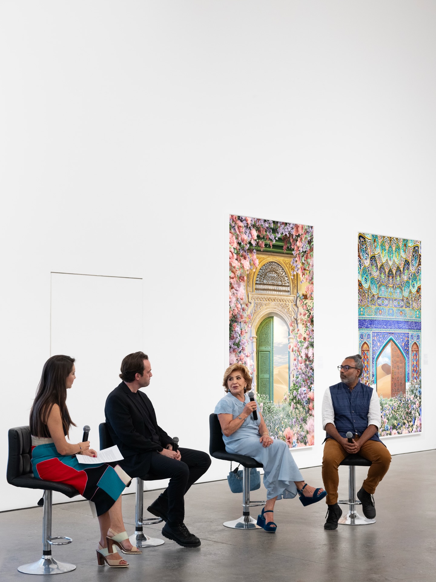 Spoke about our artwork and our exhibition The Wild Within on a panel titled 'Digital Art as an Architectural Surface'.
Moderated by @rebeccaanneproctor with gallerist Leila Heller and creative engineer Sundar Raman, hosted by @thisisventana at @leilahellergallery in Dubai!
We will have another panel discussion later this week at the gallery.
DM me for more info