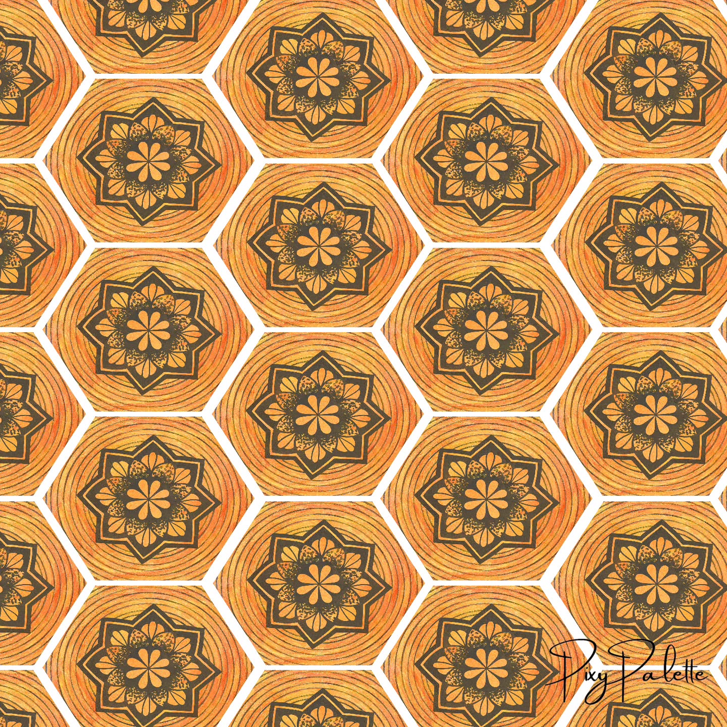 Here is my entry for the Craft Maximalism @spoonflower challenge - Mandala Hive. Straight from my sketchbook, hand-drawn with warmth.
#spoonflowerchallenge #spoonflower #designchallenge #honeycomb #mandalaart