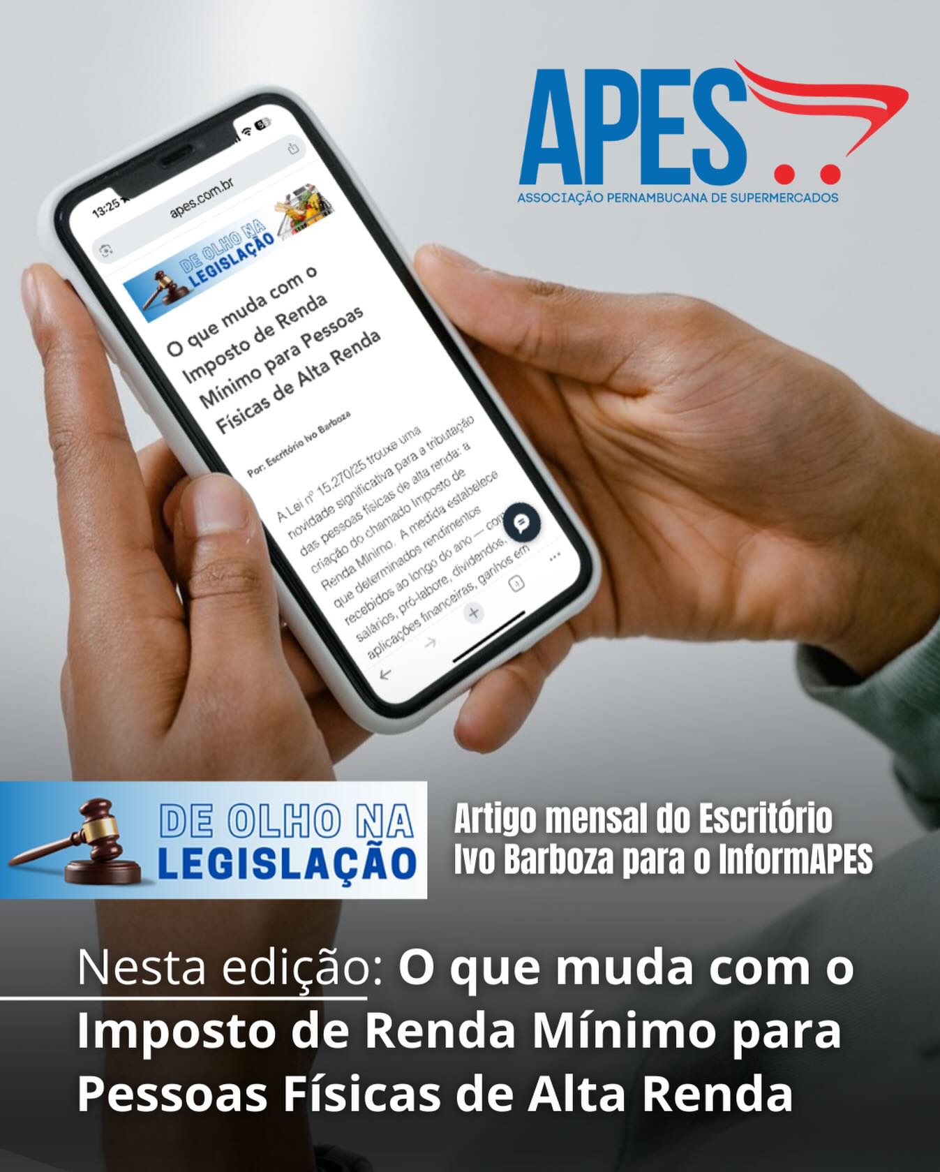 Acesse: www.apes.com.br e confira!
👉🏼 @ivobarbozaadv