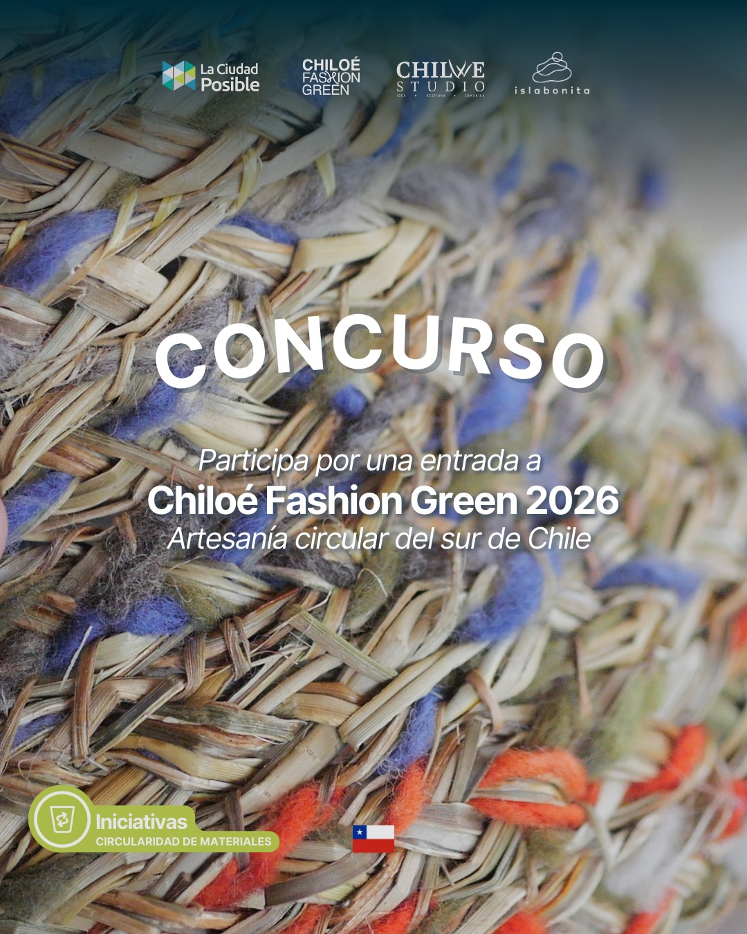 ¡Concurso cerrado! ganadora de una entrada para Chiloé Fashion Green 2026: @rara.taller 🎉