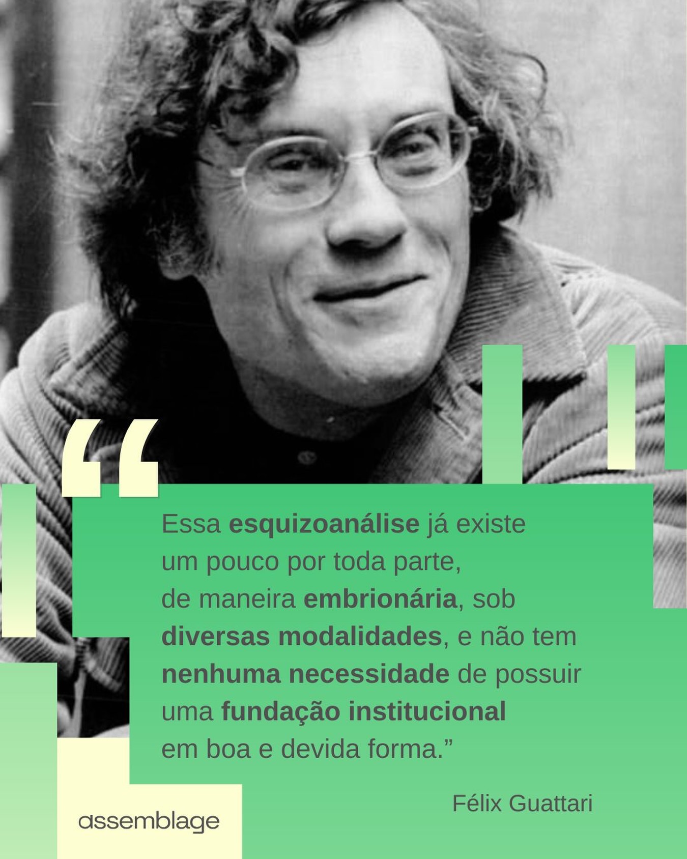 Mais do que conteúdo, uma formação é um processo contínuo de construção do pensamento e experiências.
Curso Esquizoanálise e Contemporaneidade 2026.
Saiba mais no perfil e participe!
#esquizoanálise
#guattari
#deleuze
#deleuzeeguattari