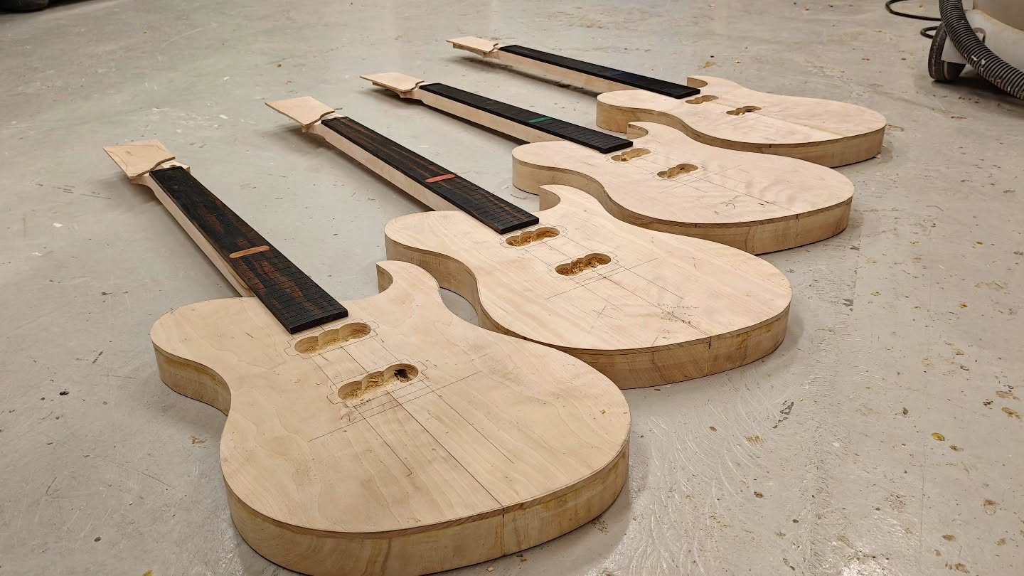 Builds are progressing nicely. It is day 6 of 2026 and I have spent 3 of them at the workshop.
#ipguitars #luthier #guitarworkshop #guitarbuilder #madeinfinland