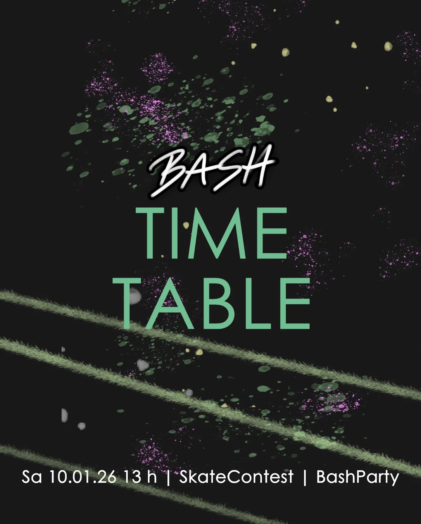 🕒🔥 TIMETABLE & INFOS – NEW YEAR’S BASH 🔥🕒
Ab 12:00 Uhr OPEN DOORS – alle sind eingeladen!
🛹 Skate-Contest Start: 13:00 Uhr
Kommt früh vorbei, checkt den Contest, hängt ab, gönnt euch einen Kaffee oder Kuchen & startet entspannt in den Tag.
🍔🌭 Ab 17:00 Uhr
Terrasse geöffnet mit Essen & Getränken
➡️ Leckere Fritten mit Soßen, Nuggets (vegan)
🍺 Bestes gezapftes Bier von Braustüb'l
🔥 Plus: heiße Specials an unserer Sonderbar
🛍️ Nicht verpassen:
Der Railslide Pop-Up Skateshop ist am Start – deckt euch mit frischem Stuff ein!
💸 Ab 18:00 Uhr: 10 € Eintritt
👉 Für alle, die spontan bleiben wollen und sich noch ein plätzchen auf der Party sichern wollen.
👉 Wichtig: Wer sich bis 22:00 Uhr gegen die Party entscheidet, bekommt die 10 € zurück
🔥Ab 20 Uhr - Nach dem Contest
📽️Videopremiere von 2 Pfand 2 Frei & Hoodlife
🎤Dann im Wohnzimmer Live-Konzert von @monogam.mp3
🎟️ AB 22:00 UHR: PARTY TIME
Jetzt wird’s ernst – Ticketpflichtig
🎧 Zwei Floors, volle Energie:
🔧 WerkstattFloor
🛹 SkatehallenFloor
Hier werden die Turntables gefetzt 🔥
👉 Sichert euch eure Tickets für den Abend,
ihr könnt aber natürlich schon früher kommen – Contest, Food, Drinks & Vibes ab Mittag!
Anmeldung zum Contest und Tickets für die Party gibt's über den Link in der Bio!
Wir freuen uns auf euch 🖤🔥
#NewYearsBash #Timetable #SkateContest #TwoFloors #LocalScene StayHydrated SeeYouThere