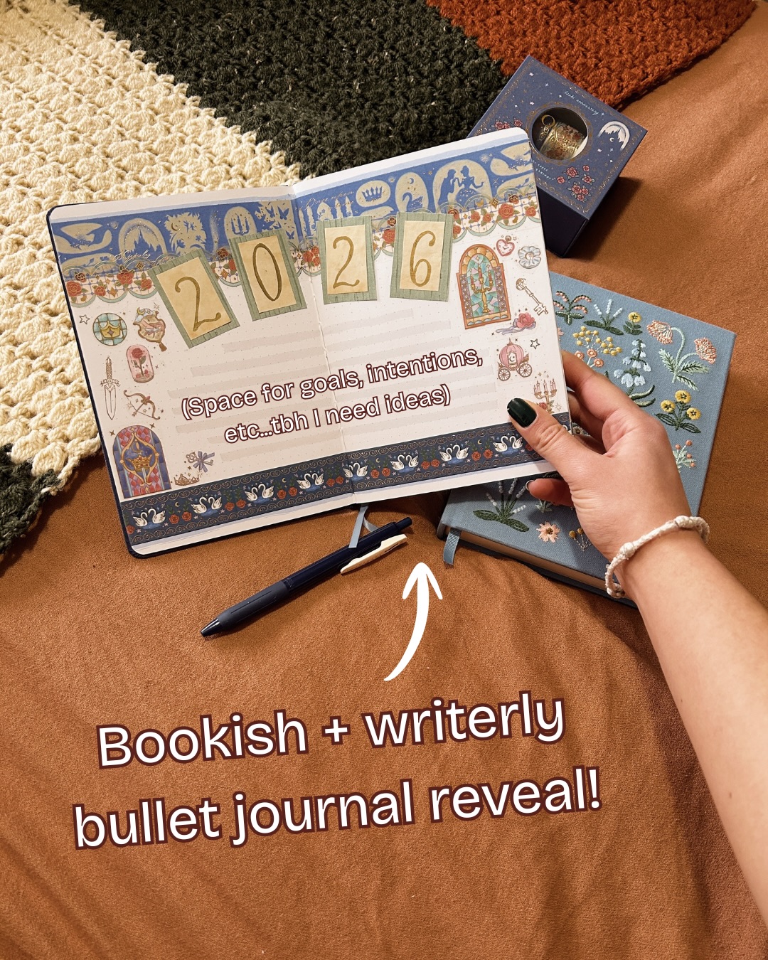 I’m obsessed with this fairytale theme 😭🤩
One of my favorite things about the new year is seeing everyone plan out their goals/schedules/priorities. It’s so inspiring! More than ever before, this January feels like a fresh, hopeful start.
I’m excited to share the bookish part of my bullet journal this year! Tracking things like books read and bought makes my organized brain so happy. Stay tuned for updates as I fill in my book bingo and monthly favs!
Do you have any ideas for what I should put on the cover spread? 👀
#readingjournal #bookbingo #amreading #yaauthor bulletjournal