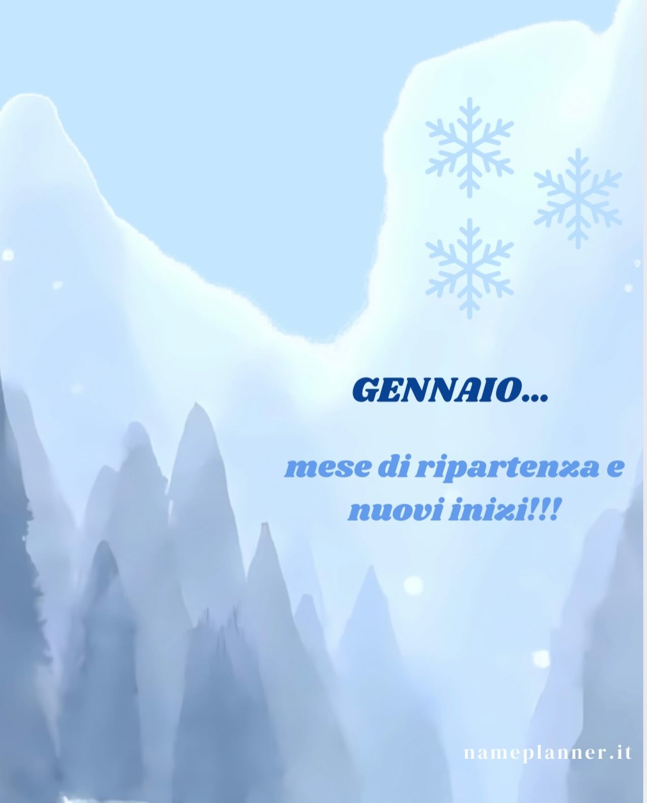 Gennaio: mese di ripartenza e nuovi inizi!!!
Nel 2026 regala un’esperienza esclusiva a una coppia di futuri genitori o, se sei in dolce attesa, contatta direttamente Name Planner per rendere la scelta del nome del tuo bambino/a un momento ancor più memorabile ed emozionante.
Una ricerca attenta che ha come unico obiettivo quello di regalare un percorso personalizzato per ogni coppia…. un dono originale per l’arrivo di una nuova vita!
#regaloparticolare #regalospeciale #regalounico #nuovavitainarrivo #futurigenitori