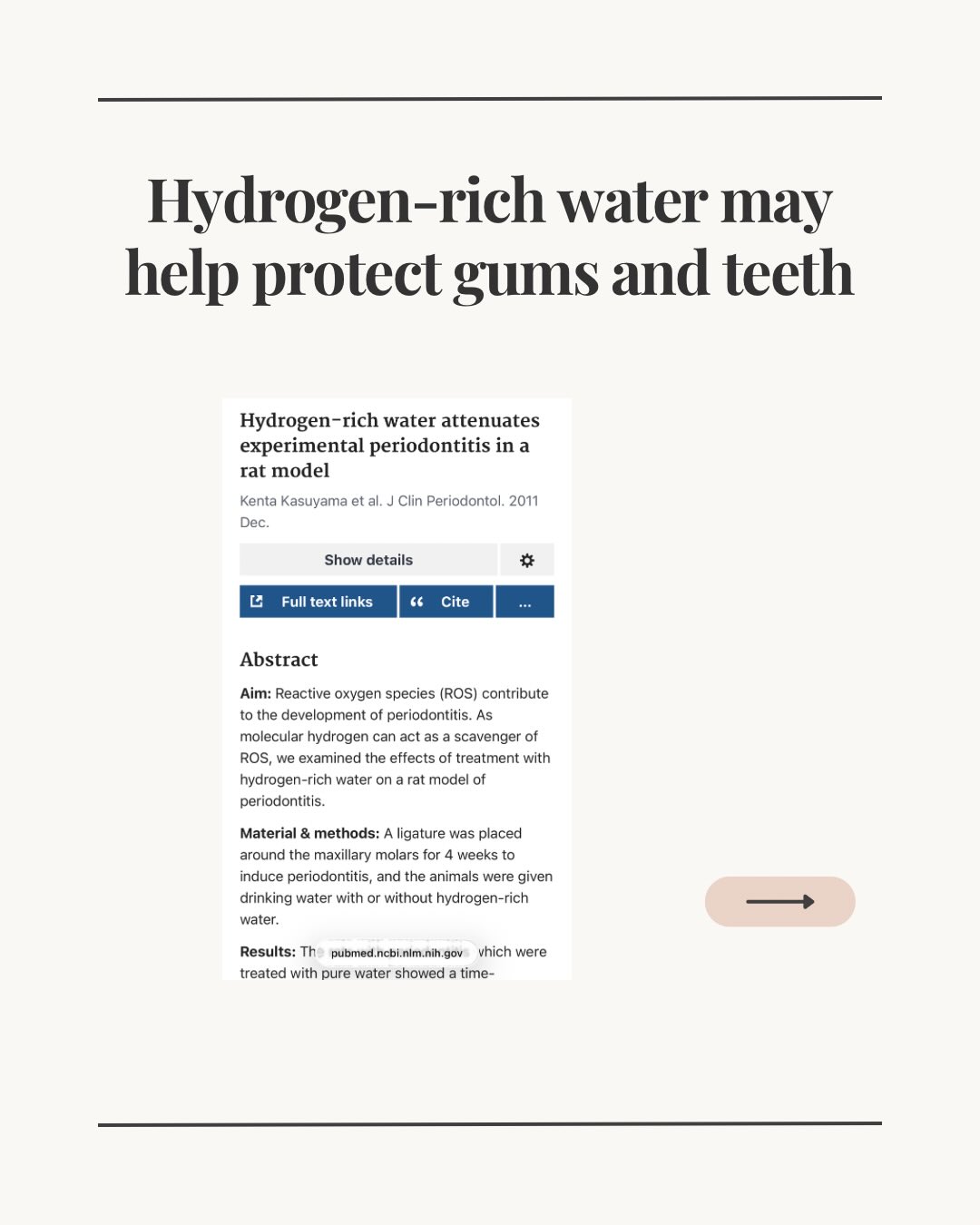 Hydrogen-rich water may support gum health by reducing inflammation and oxidative stress.
#hydrogen
#hydrogenwater
#hydrogenrichwater
#hydrogeninhalation
#biohack