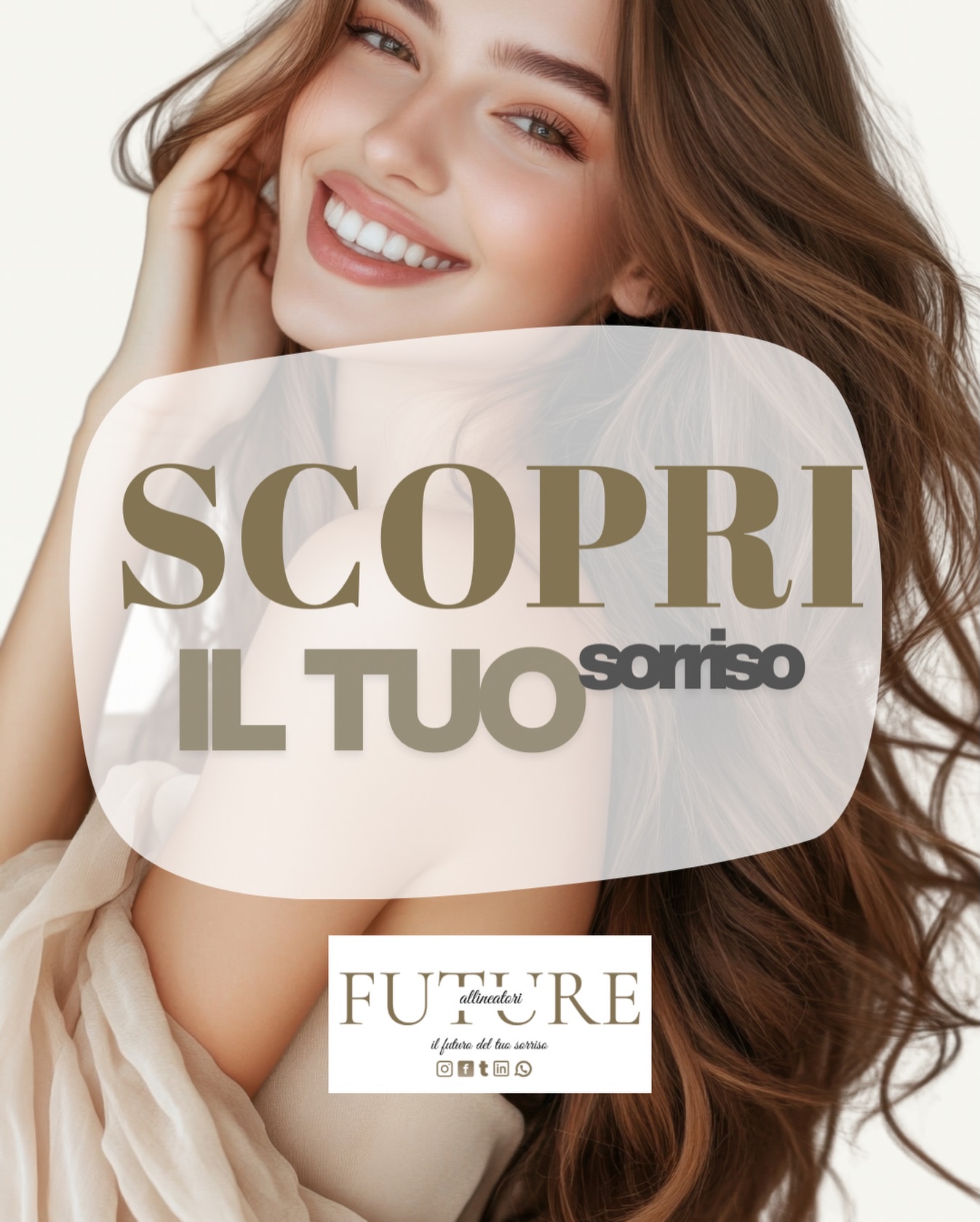 ✨ 𝐒𝐂𝐎𝐏𝐑𝐈 𝐈𝐋 𝐓𝐔𝐎 𝐒𝐎𝐑𝐑𝐈𝐒𝐎 ✨
Il sorriso è una parte fondamentale di chi siamo.
Non è solo estetica: è fiducia, benessere, relazione con gli altri 😁
Oggi l’ortodonzia si è evoluta.
Gli allineatori trasparenti rappresentano una soluzione moderna che permette di:
✔️ migliorare l’allineamento dentale
✔️ mantenere un’estetica discreta
✔️ seguire un percorso guidato dal professionista
💡 Informarsi è il primo passo.
Capire come funziona il trattamento, a chi è indicato e quali sono i benefici è fondamentale per fare scelte consapevoli.
🦷 Future Allineatori nasce con un obiettivo chiaro:
diffondere informazione corretta, tecnologia e cultura del sorriso del futuro.
🔎 Vuoi saperne di più?
👉 www.futureallineatori.it
📩 Oppure scrivici in DM “SORRISO” per ricevere informazioni generali sul funzionamento degli allineatori trasparenti.
💾 Salva questo post se stai valutando un percorso ortodontico
👀 Seguici per contenuti educativi su sorriso, innovazione e benessere dentale
#scopriiltuosorriso #futureallineatori
#allineatoritrasparenti #ortodonzia
#odontoiatria educazionedentale