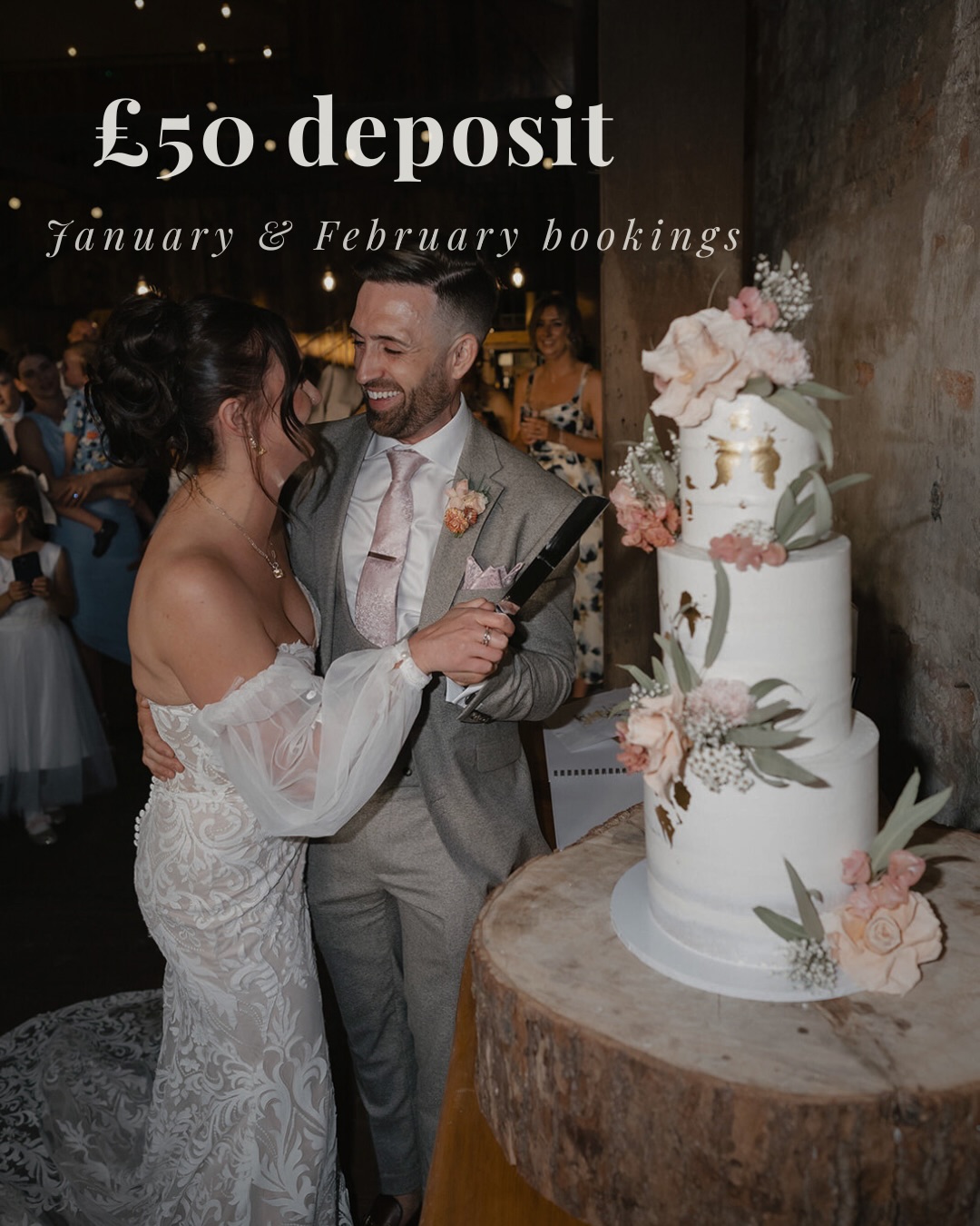 💍 Wedding cake bookings – January & February
If you’re planning your wedding and looking for a bespoke cake that feels completely you, this is the perfect time to book.
For weddings secured in January or February, your date can be held with a £50 deposit 🤍
This secures your wedding date in our diary.
(Deposit is non-refundable.)
What booking your wedding cake looks like:
– A relaxed, free consultation
– A chance to chat through ideas, styles and flavours
– A taster box booked in once you’re ready
– Your own private WhatsApp group for planning and updates
Every cake is designed to suit your day, your venue and your vision - whether that’s classic, modern or something a little different.
📍 Based in Lincolnshire
📩 Message to check availability or book your consultation
#weddingcake #weddingcakes #lincolnshirewedding #lincolnshireweddings #bespokeweddingcake